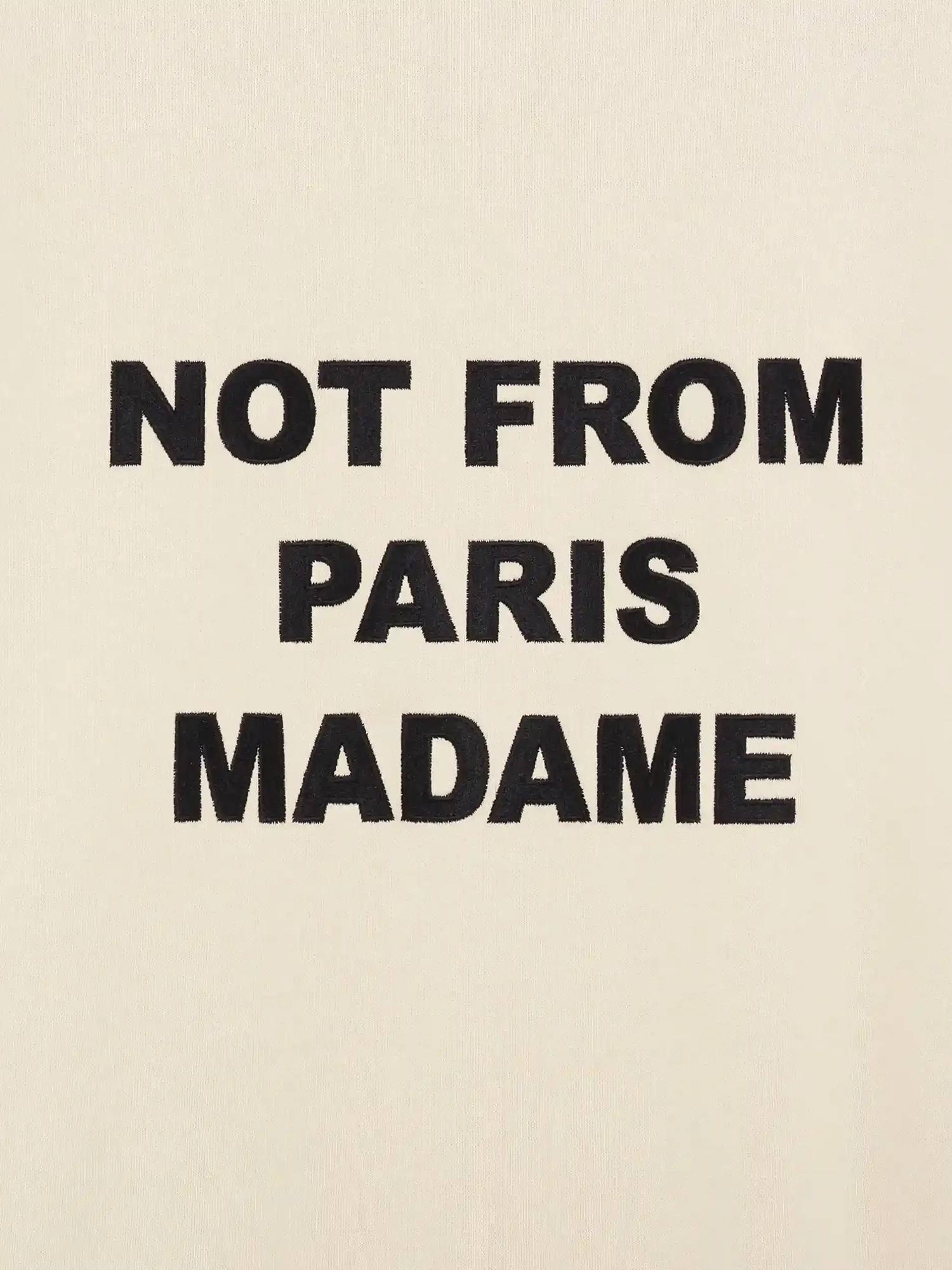 DRÔLE DE MONSIEUR — Свитшот Bold Slogan Sweatshirt Mastic