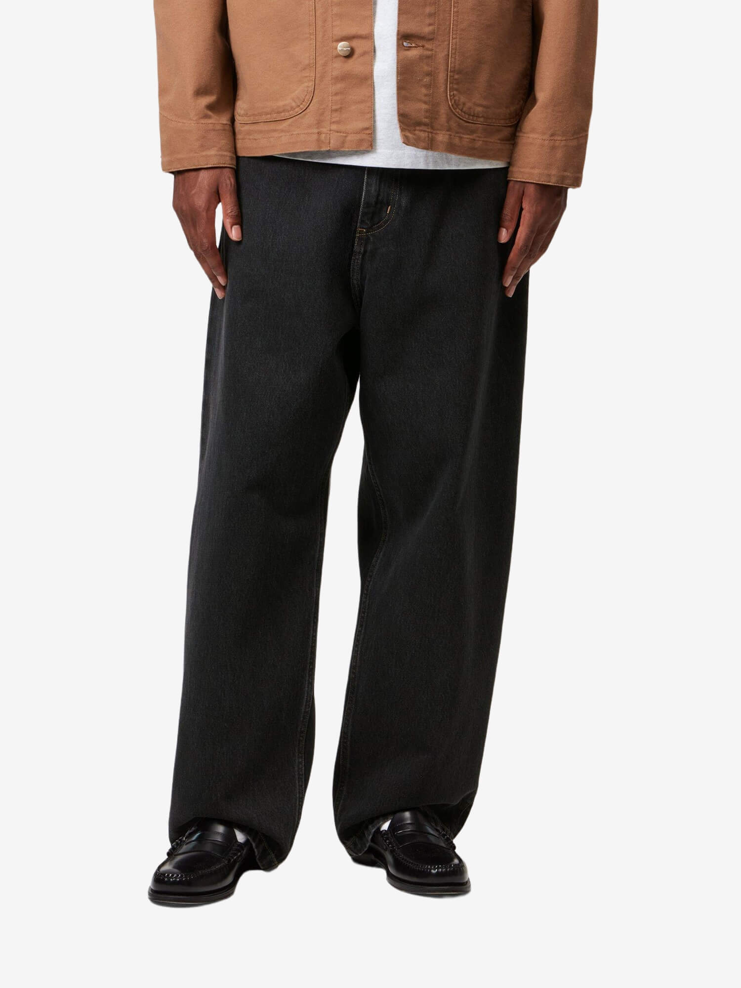CARHARTT WIP — Джинсы Brandon Black (Stone Washed)