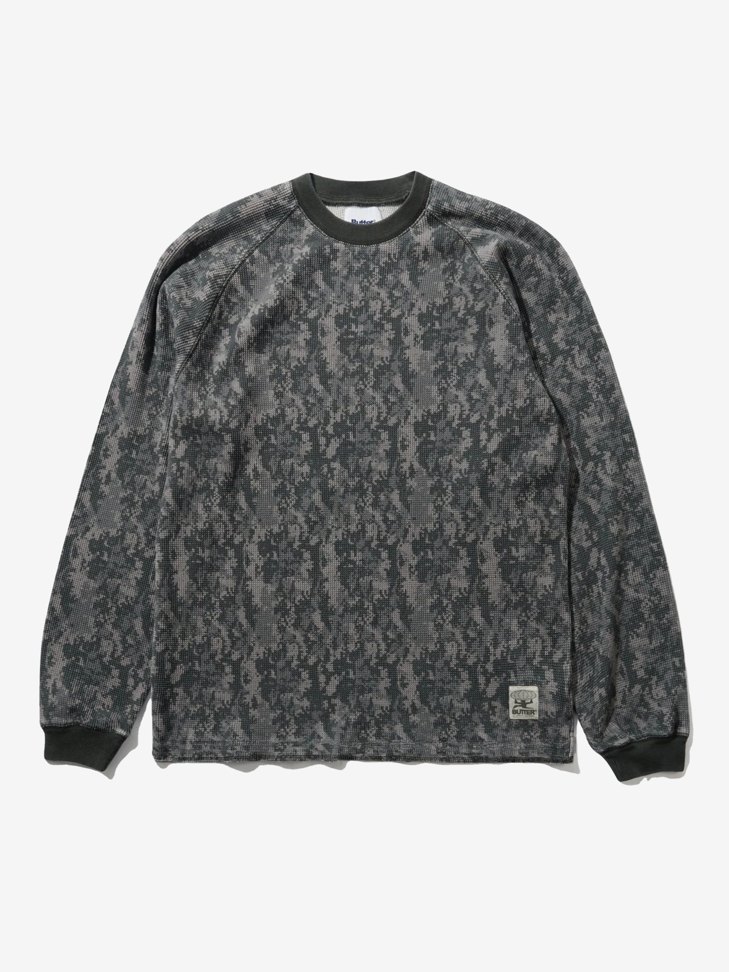 BUTTER GOODS — Лонгслив Waffle L/S Top Digital Camo