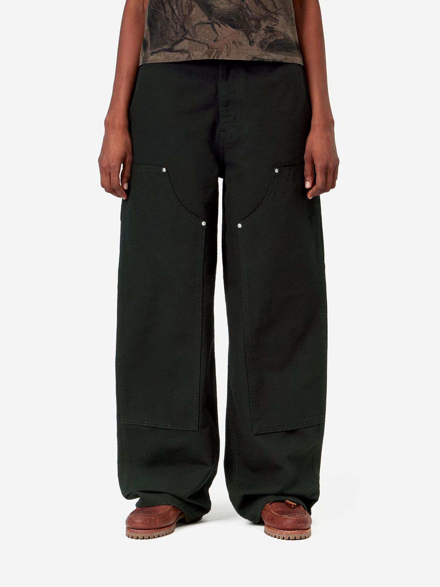 CARHARTT WIP — Джинсы W June Double Knee Pant Black (Rinsed)