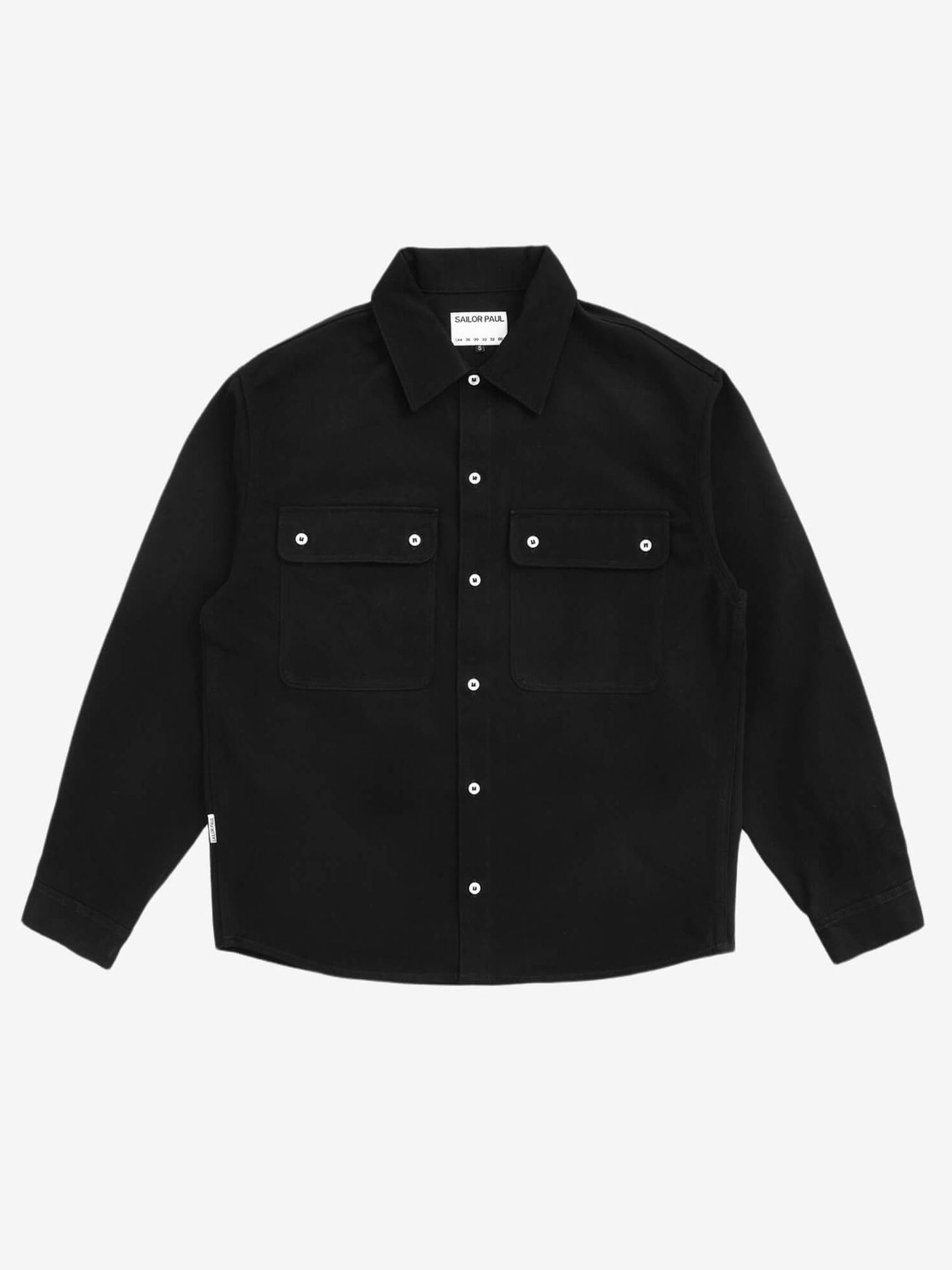 SAILOR PAUL — Куртка Double Pocket Overshit Черный