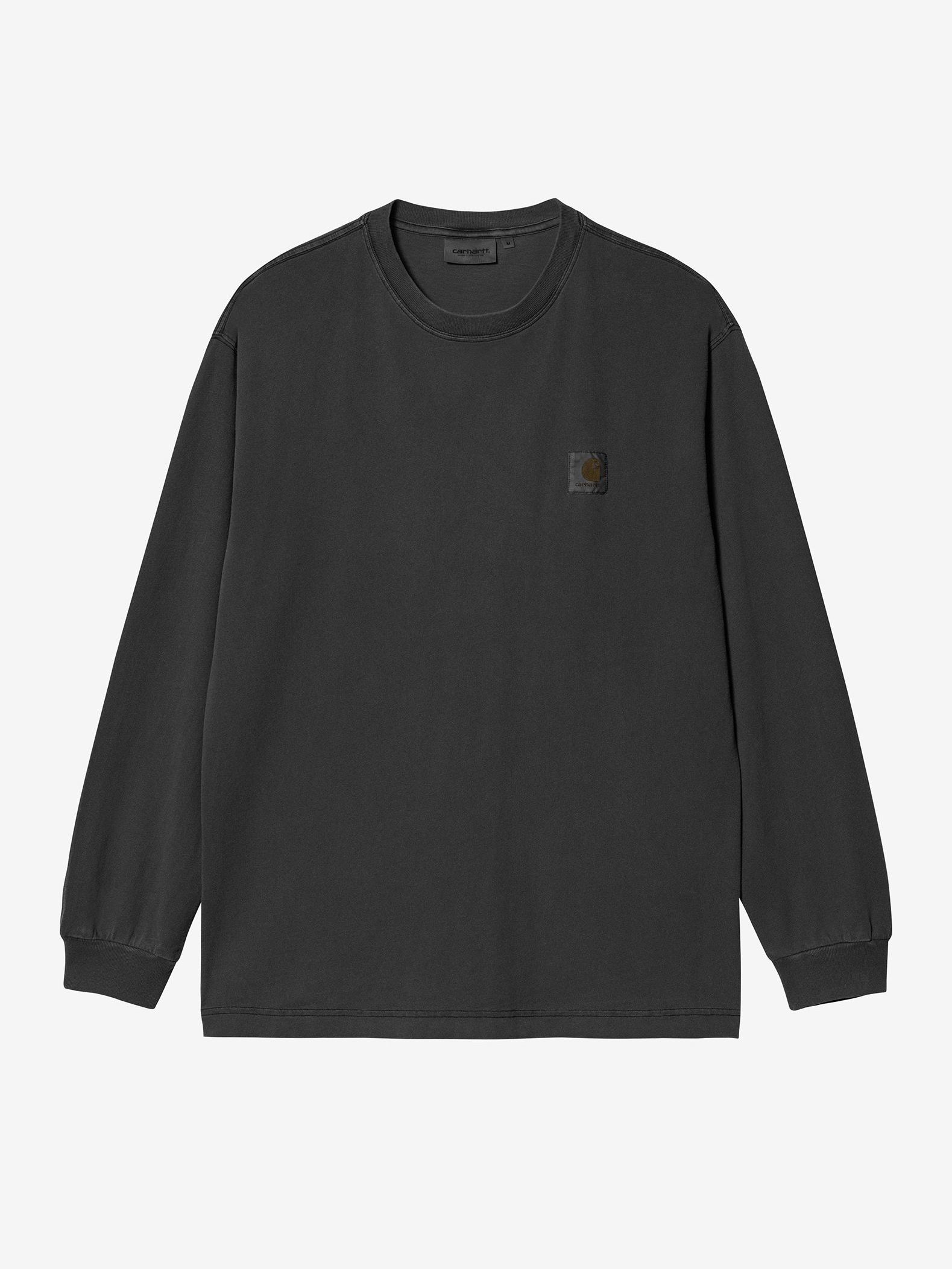 CARHARTT WIP — Лонгслив  L/S Nelson T-Shirt Black (Garment Dyed)