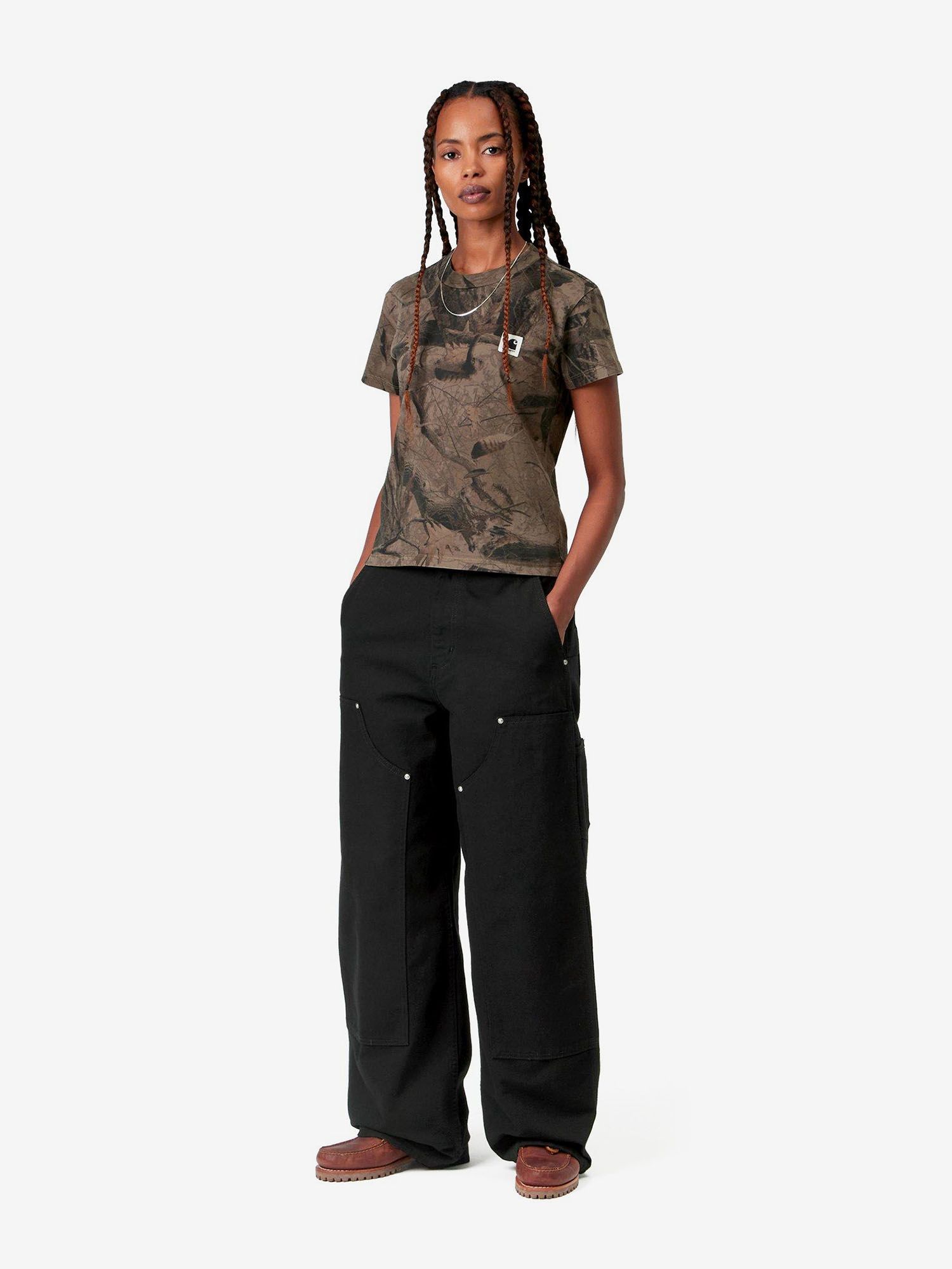 CARHARTT WIP — Джинсы W June Double Knee Pant Black (Rinsed)