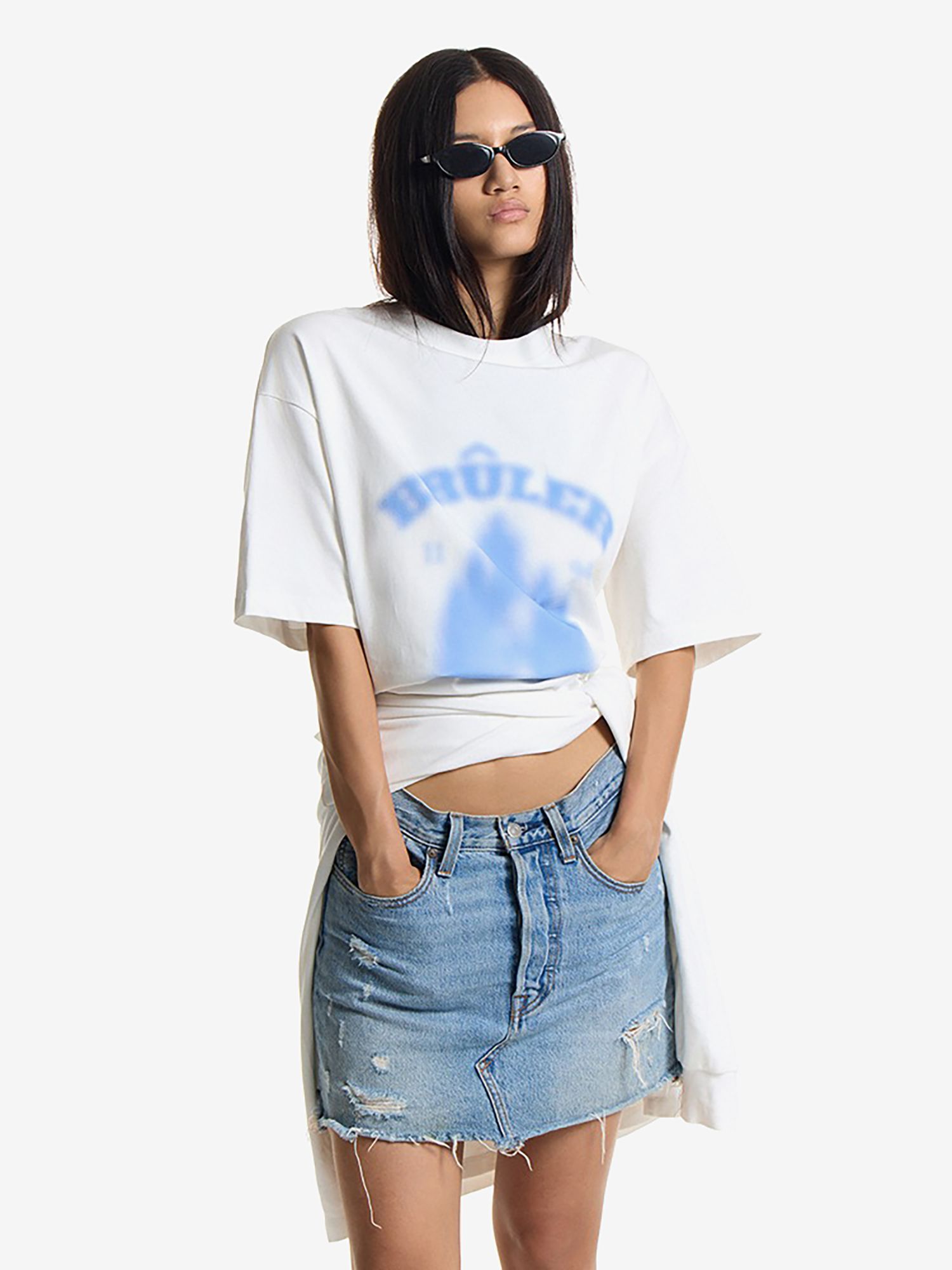 BRÛLER D’AMOUR — Футболка T-shirt Замок/Château White