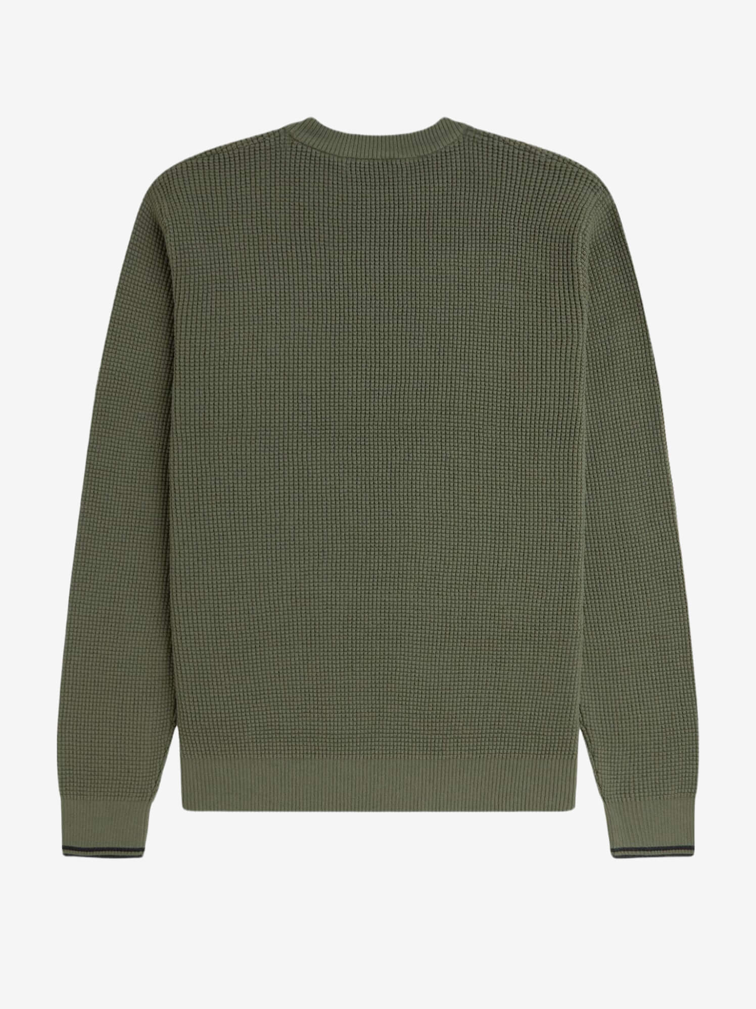 FRED PERRY — Свитер Waffle Stitch Jumper Laurel Wreath Green