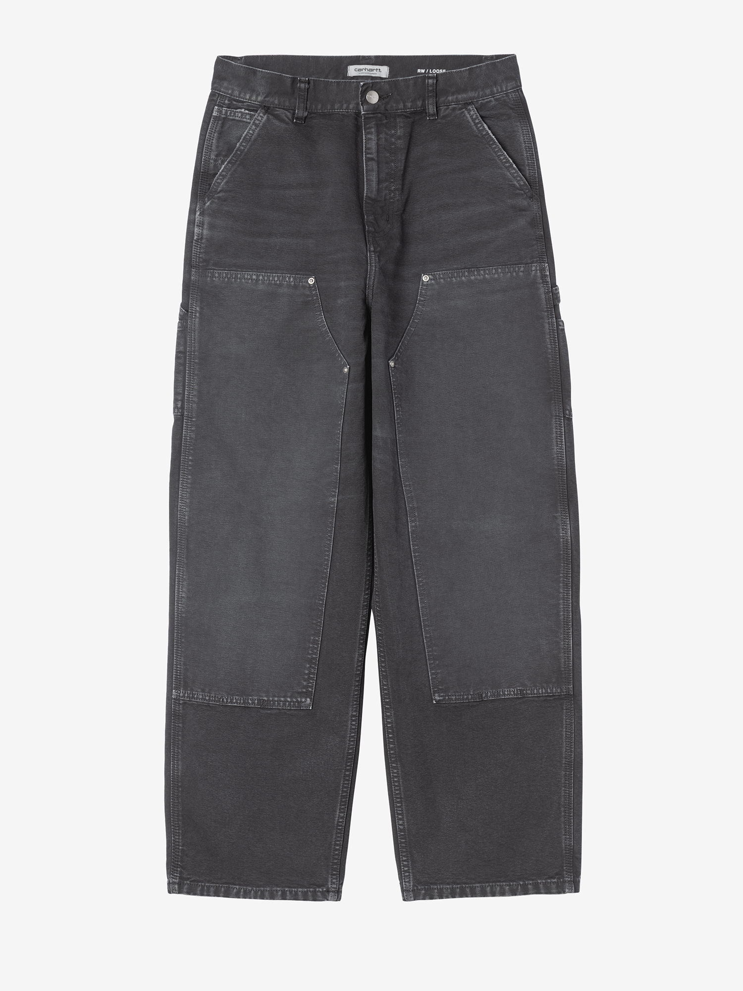 CARHARTT WIP — Джинсы W Brandon Double Knee Black (Destroy Wash)
