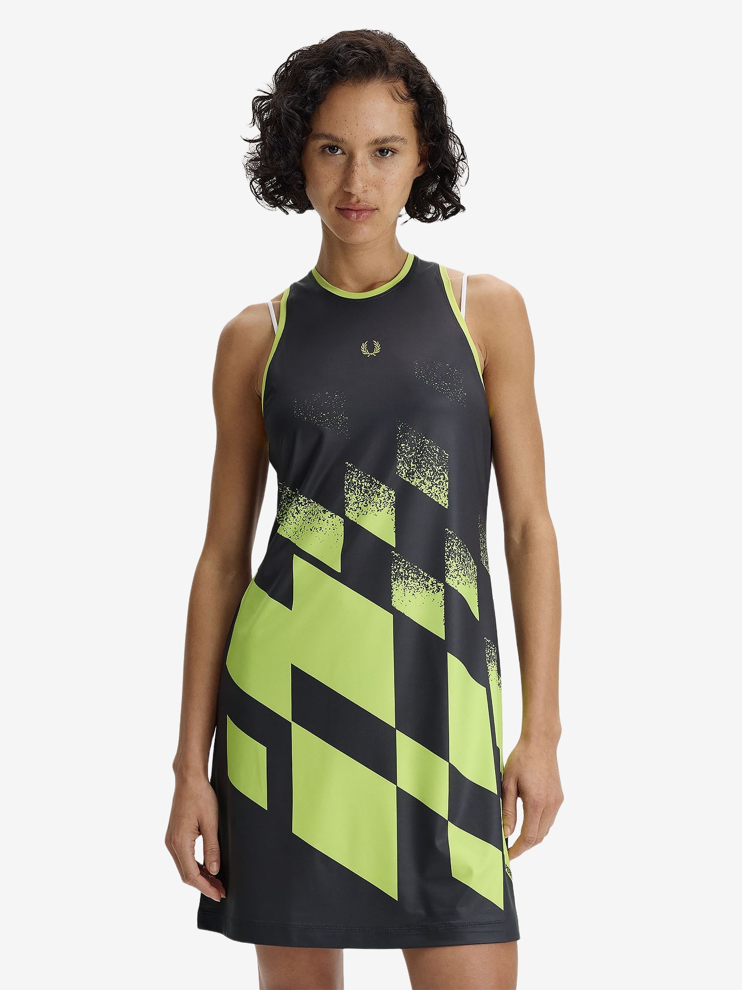 FRED PERRY — Платье Tennis Printed Dress Anchor Grey