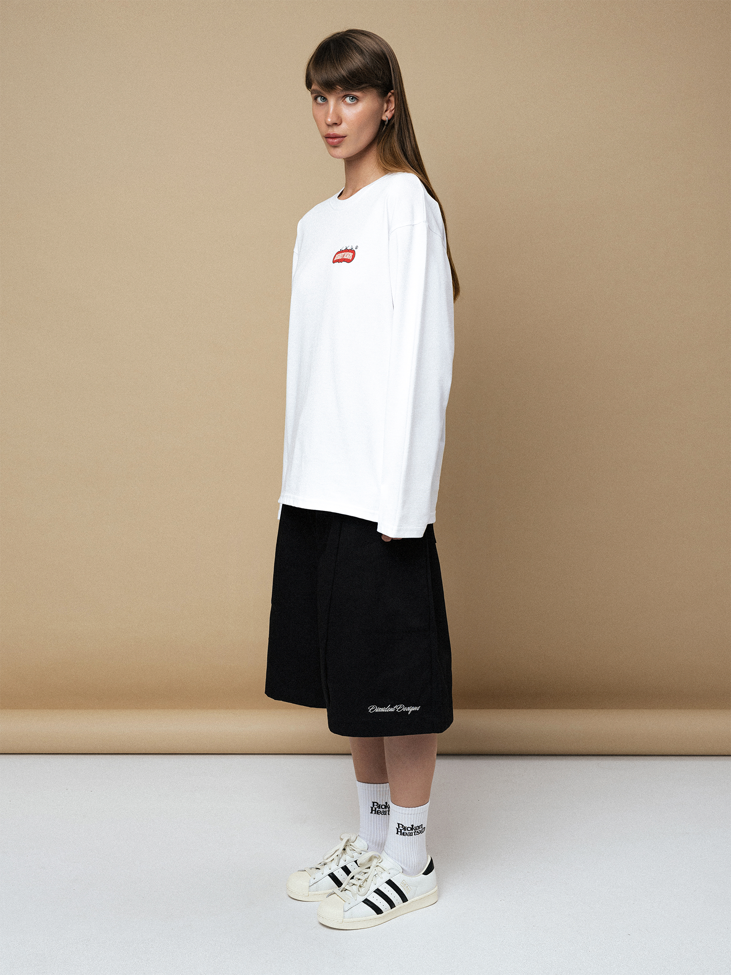 DISSIDENT — Лонгслив Organic Longsleeve in White
