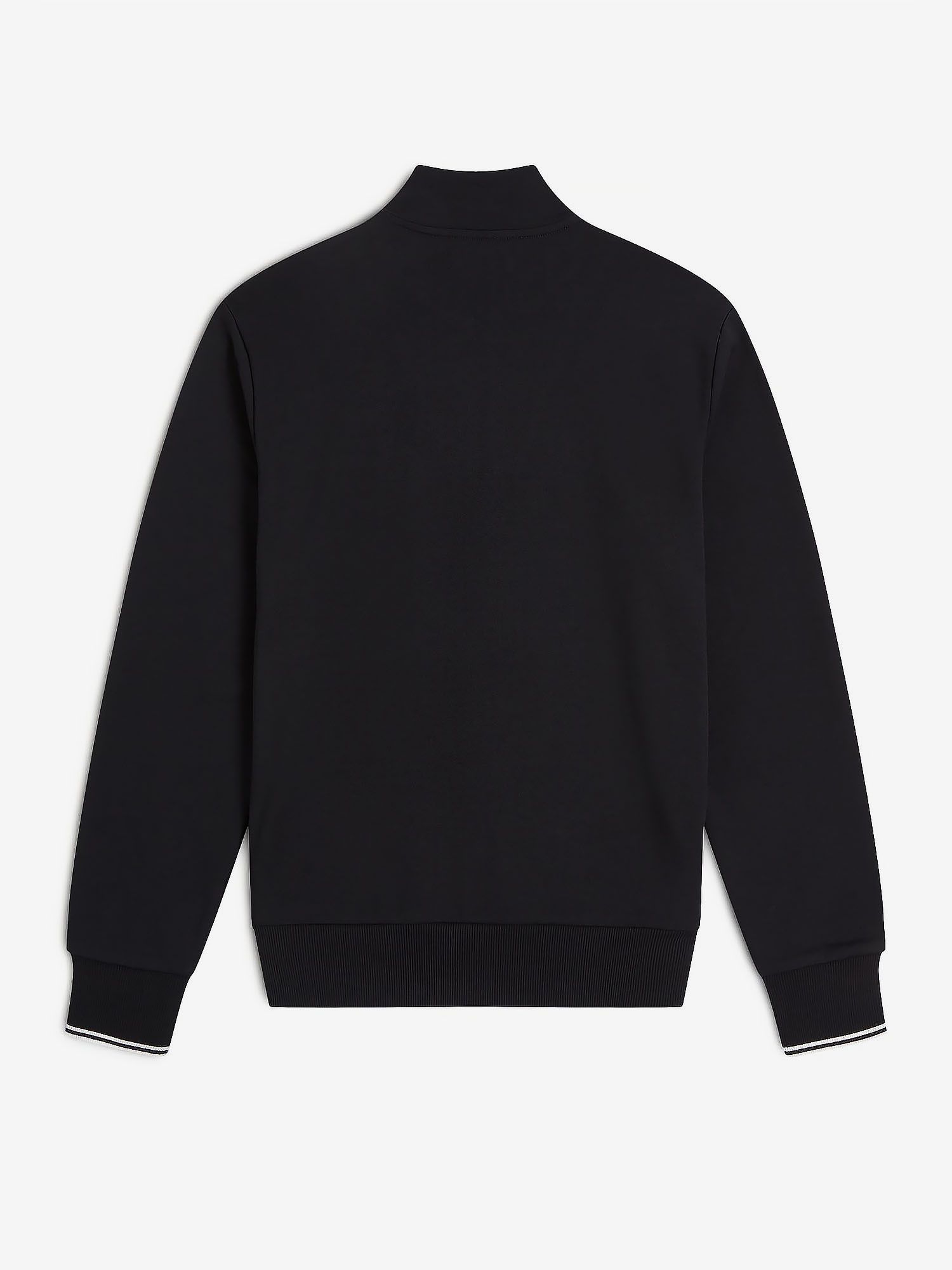 FRED PERRY — Свитшот Half Zip Black/White