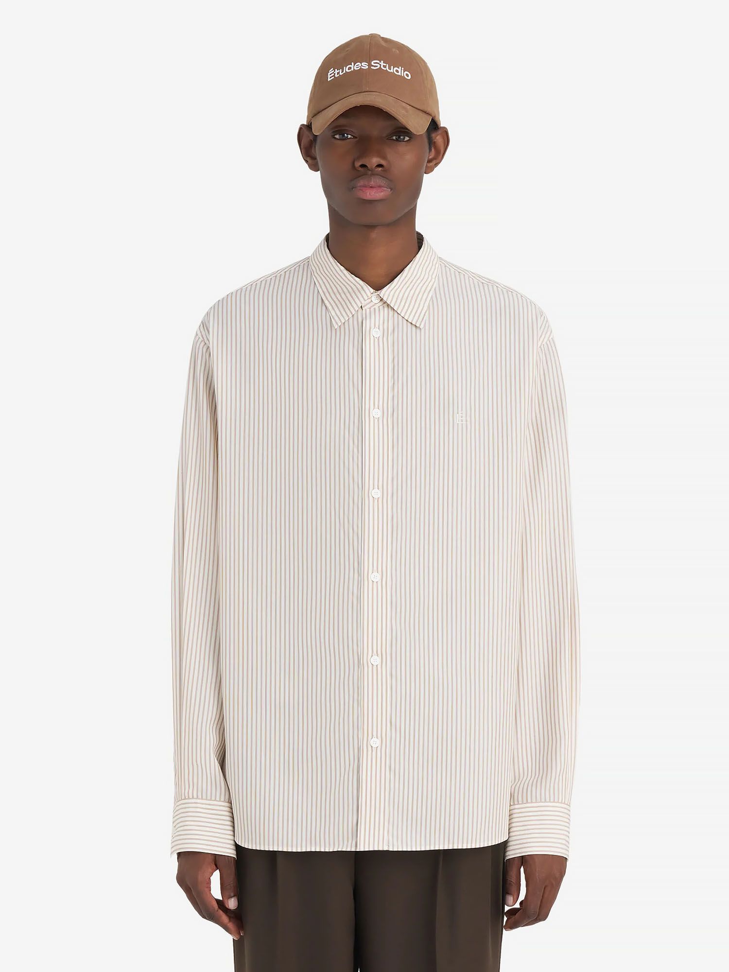 ÉTUDES STUDIO — Рубашка Relax Shirt E Striped Off White