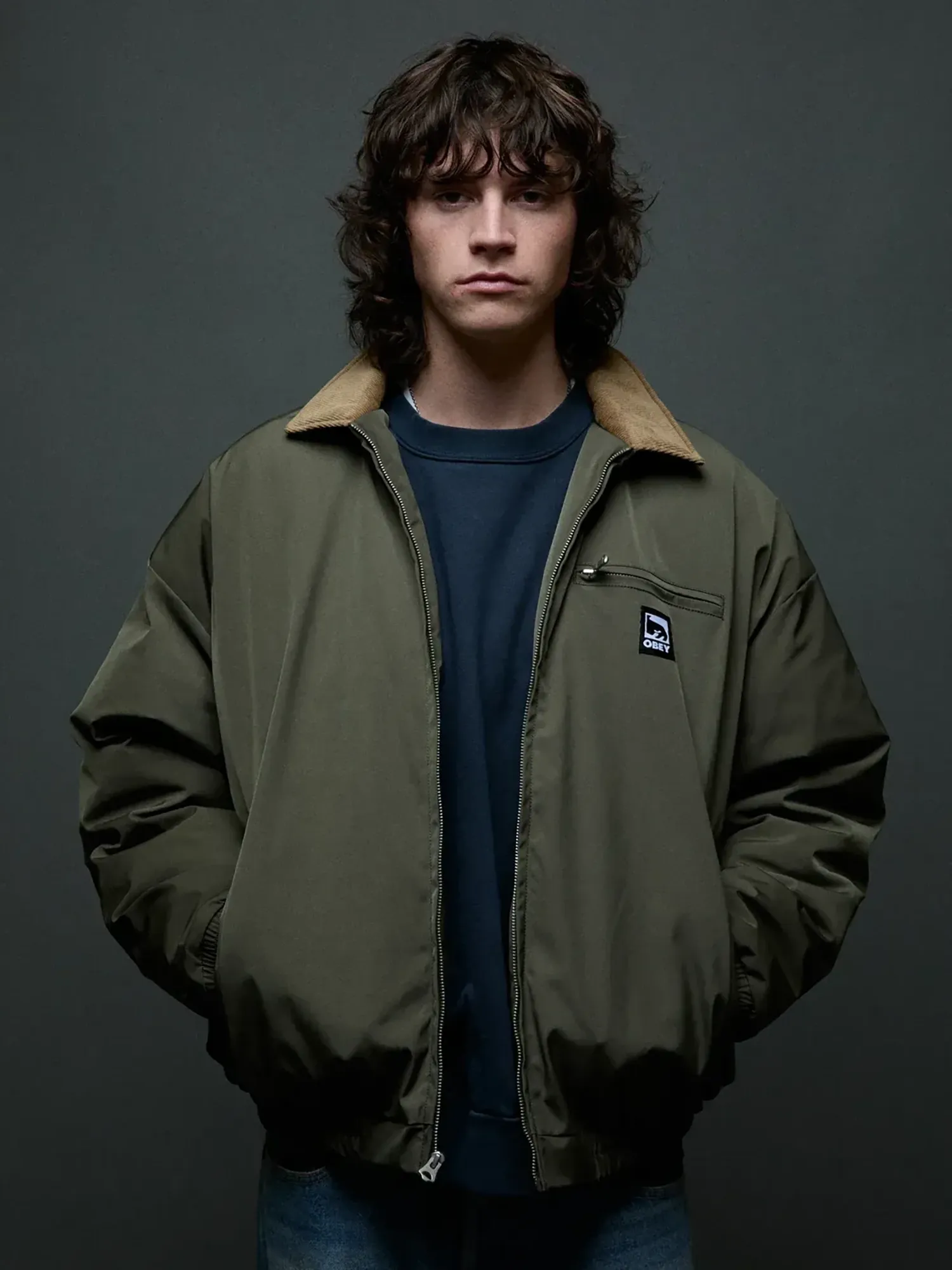 OBEY — Куртка Elysian Jacket Grape Leaf