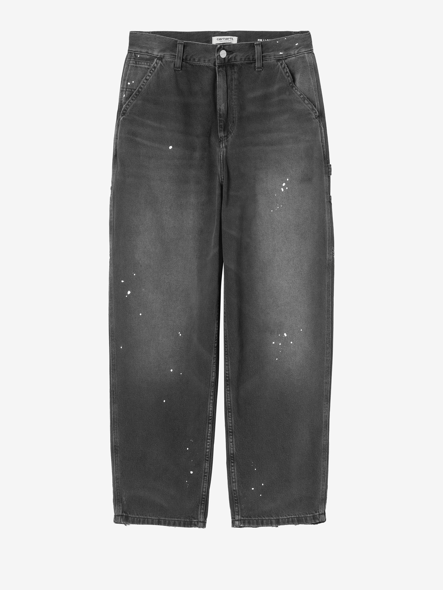 CARHARTT WIP — Джинсы W Single Knee Black (Destroy Wash, Splatter)