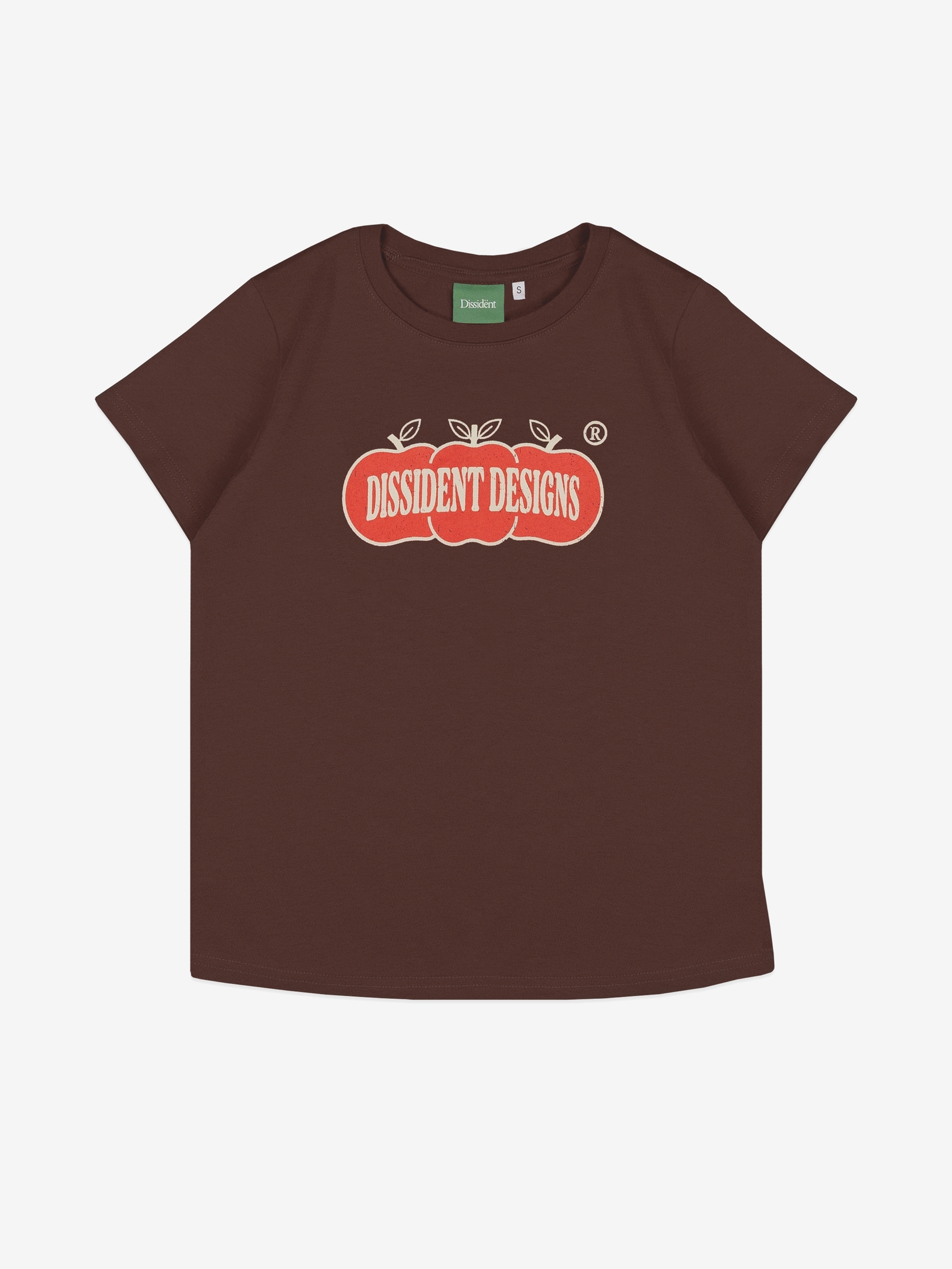 DISSIDENT — Футболка Organic Baby Tee in Brown