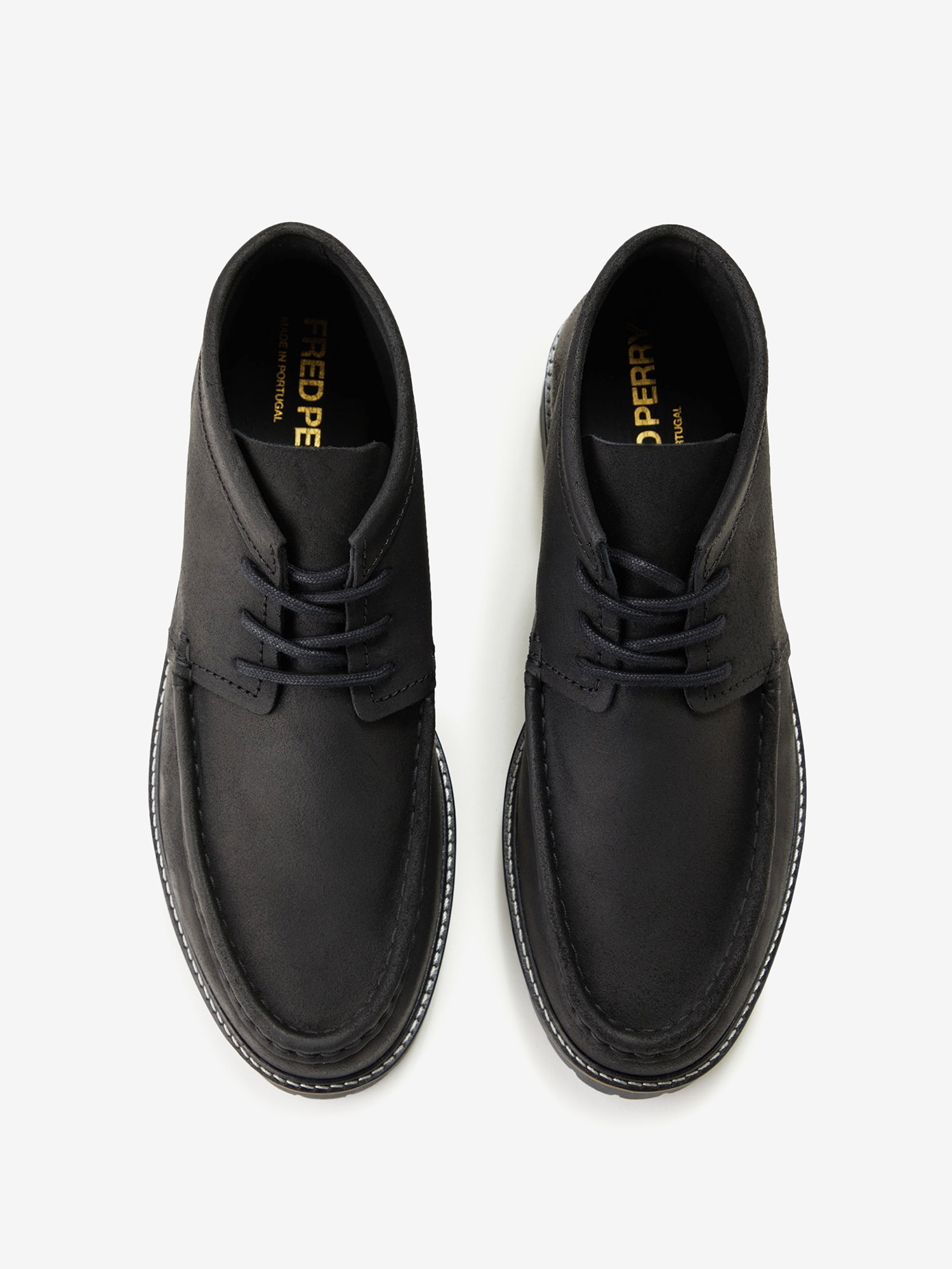 FRED PERRY — Ботинки Waxed Suede Kenny Boot Black