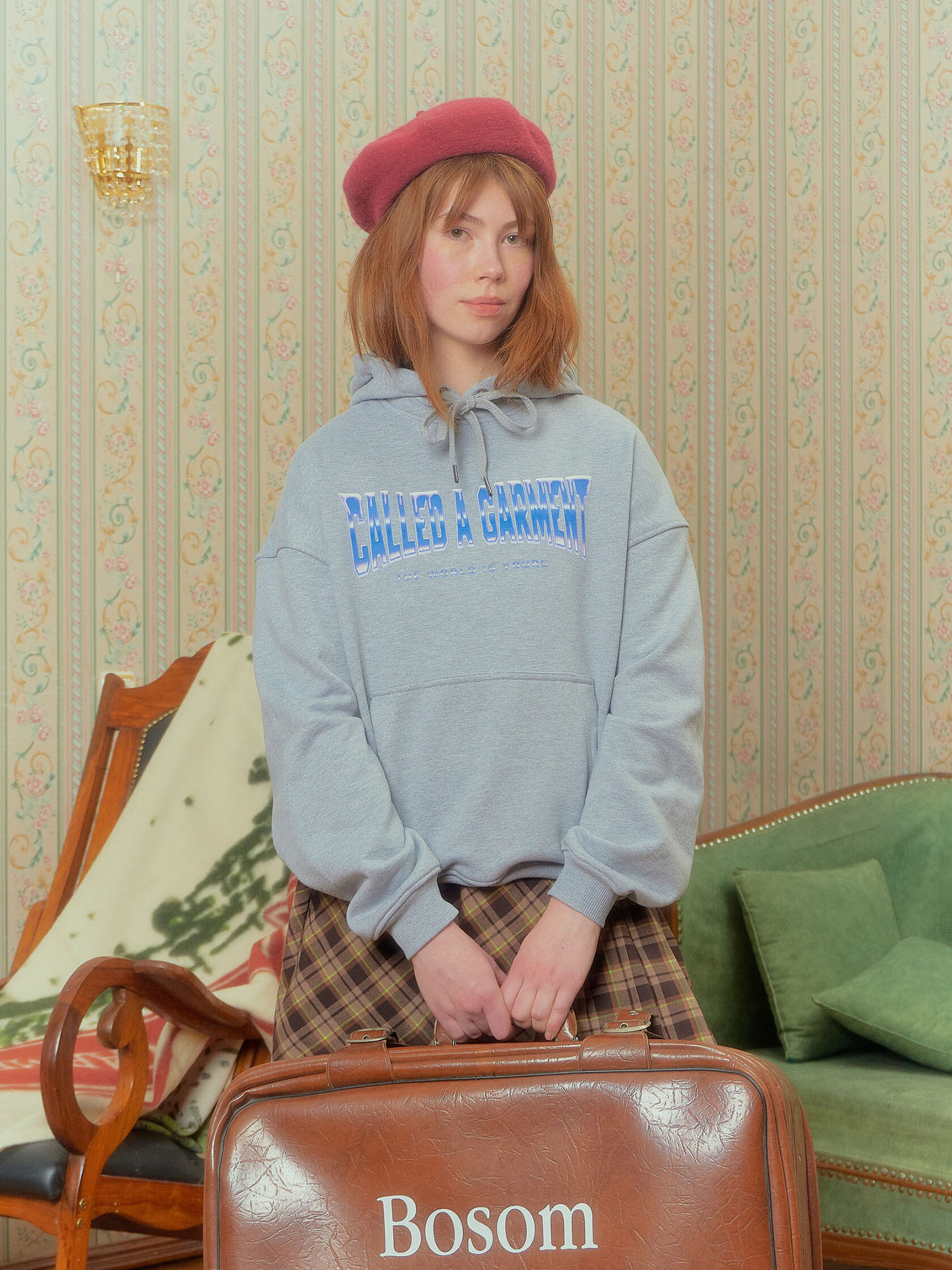 CALLED A GARMENT — Худи Frozen One Серый меланж