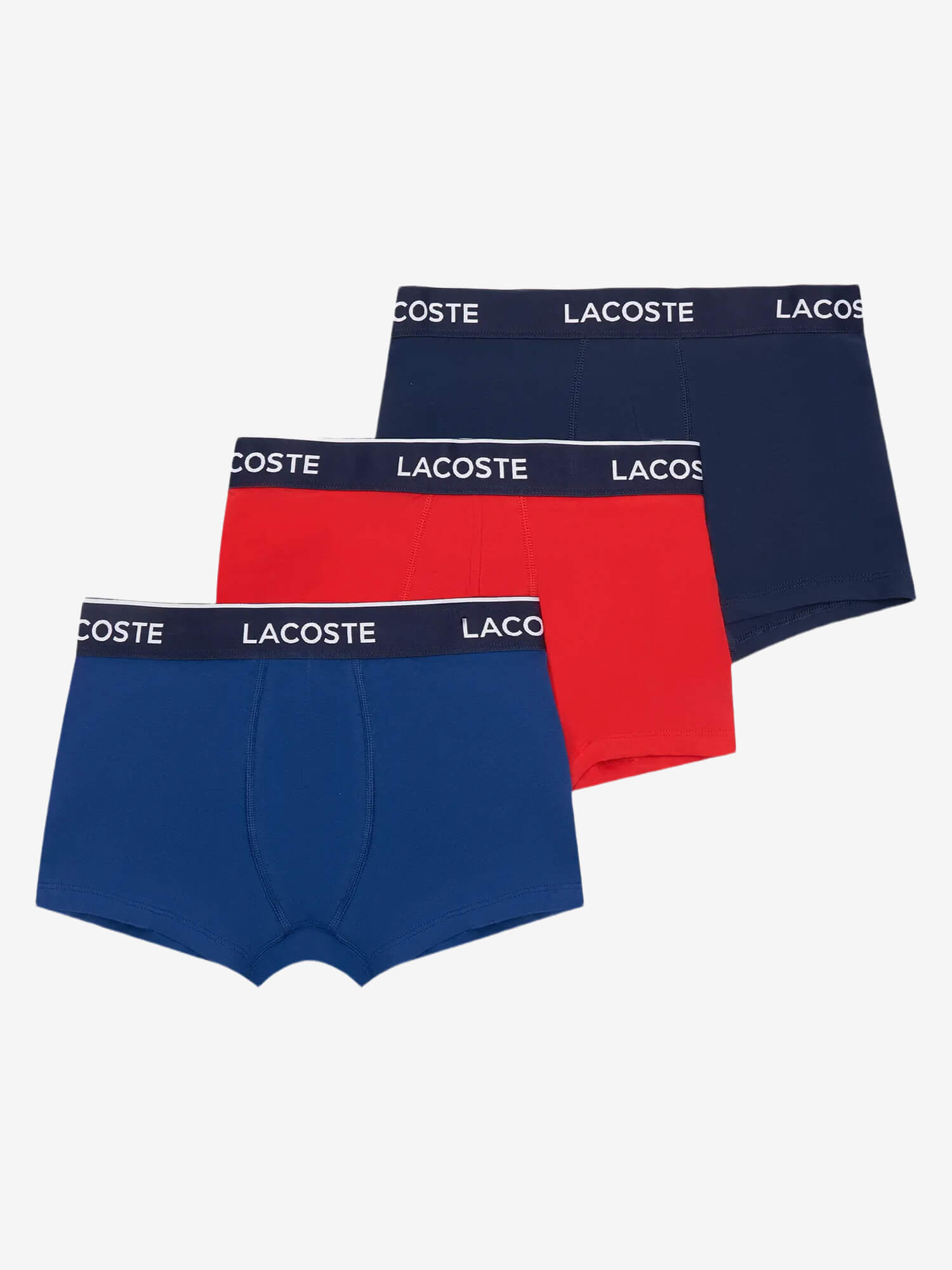 LACOSTE — Комплект Трусов Boxer Brief Black/Red/Blue