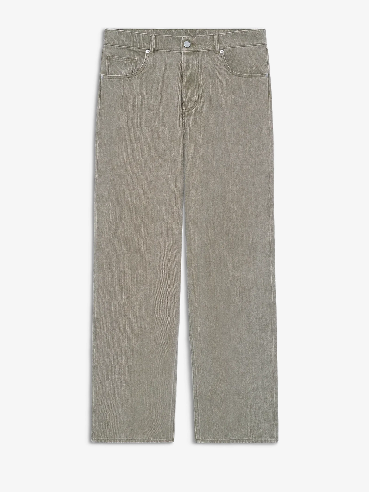 DRÔLE DE MONSIEUR — Джинсы Washed Straight Denim Khaki