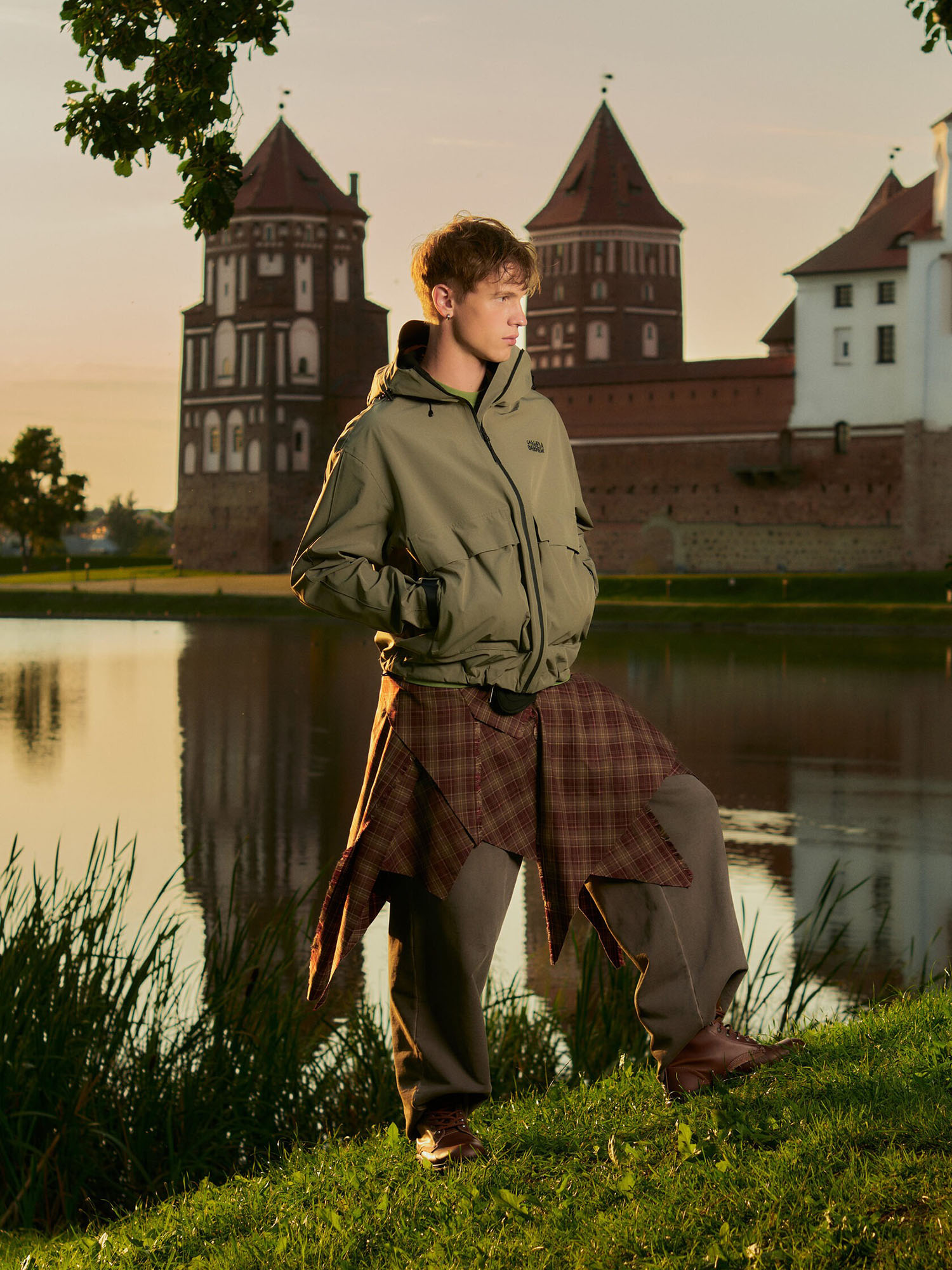 CALLED A GARMENT — Куртка 5-Winds Jacket Серо-Зеленый