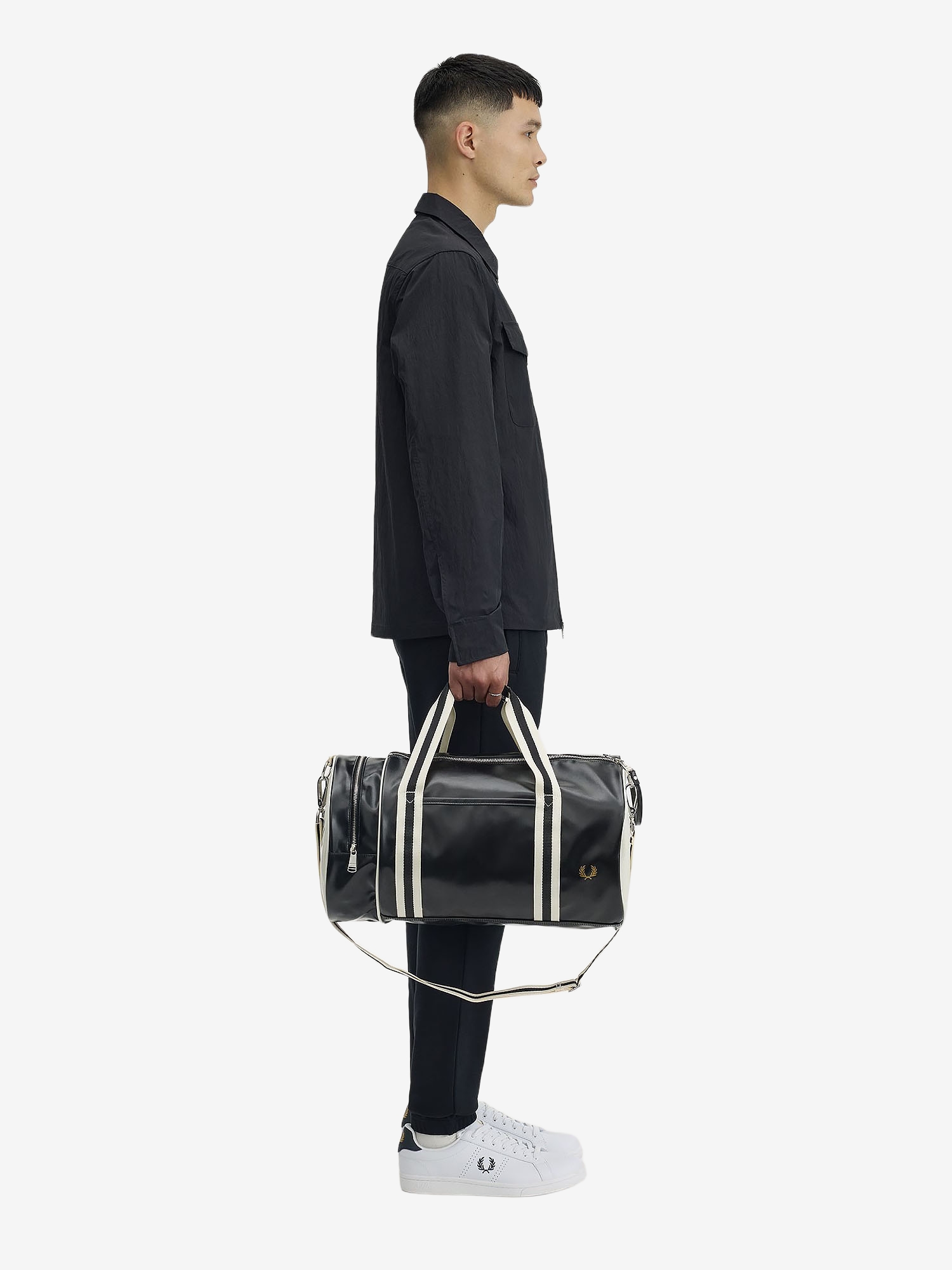 FRED PERRY — Сумка Classic Barrel Bag Black/Ecru