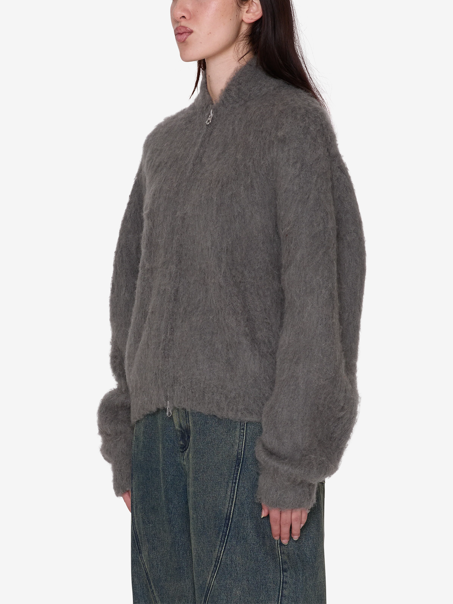 OBEY — Свитер W Caia Sweater Bomber Charcoal