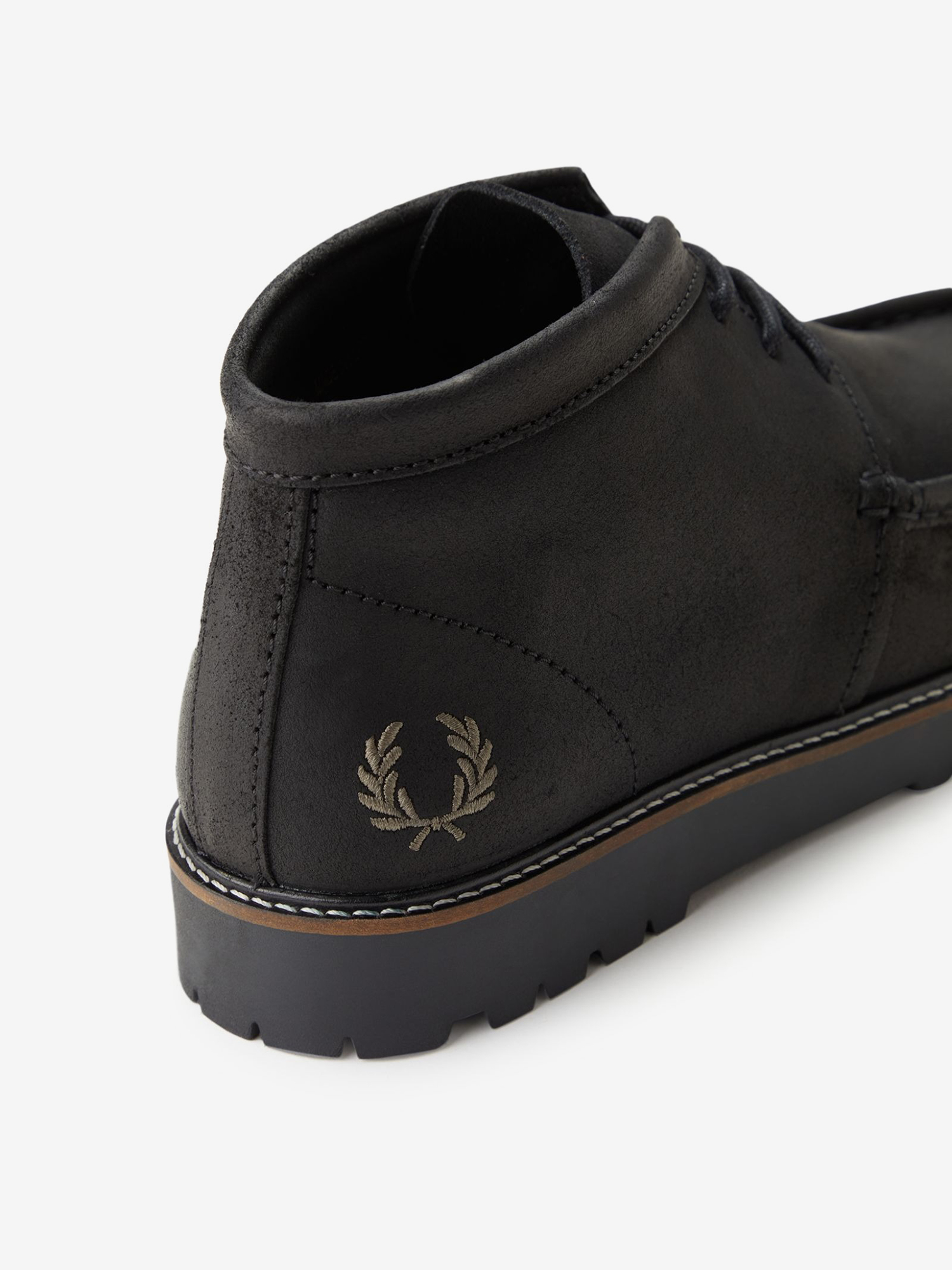FRED PERRY — Ботинки Waxed Suede Kenny Boot Black