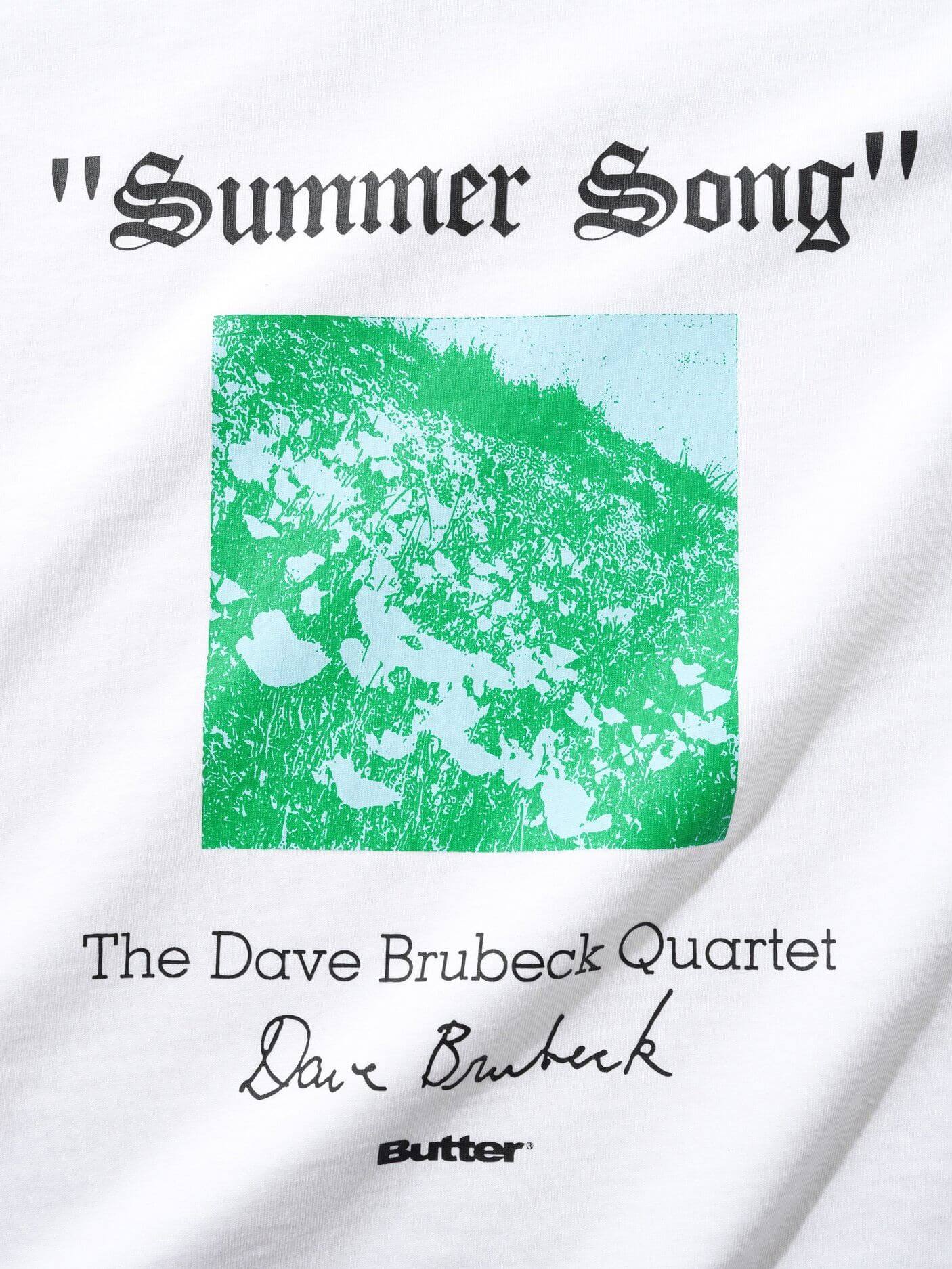 BUTTER GOODS — Футболка  Summer Song Tee White