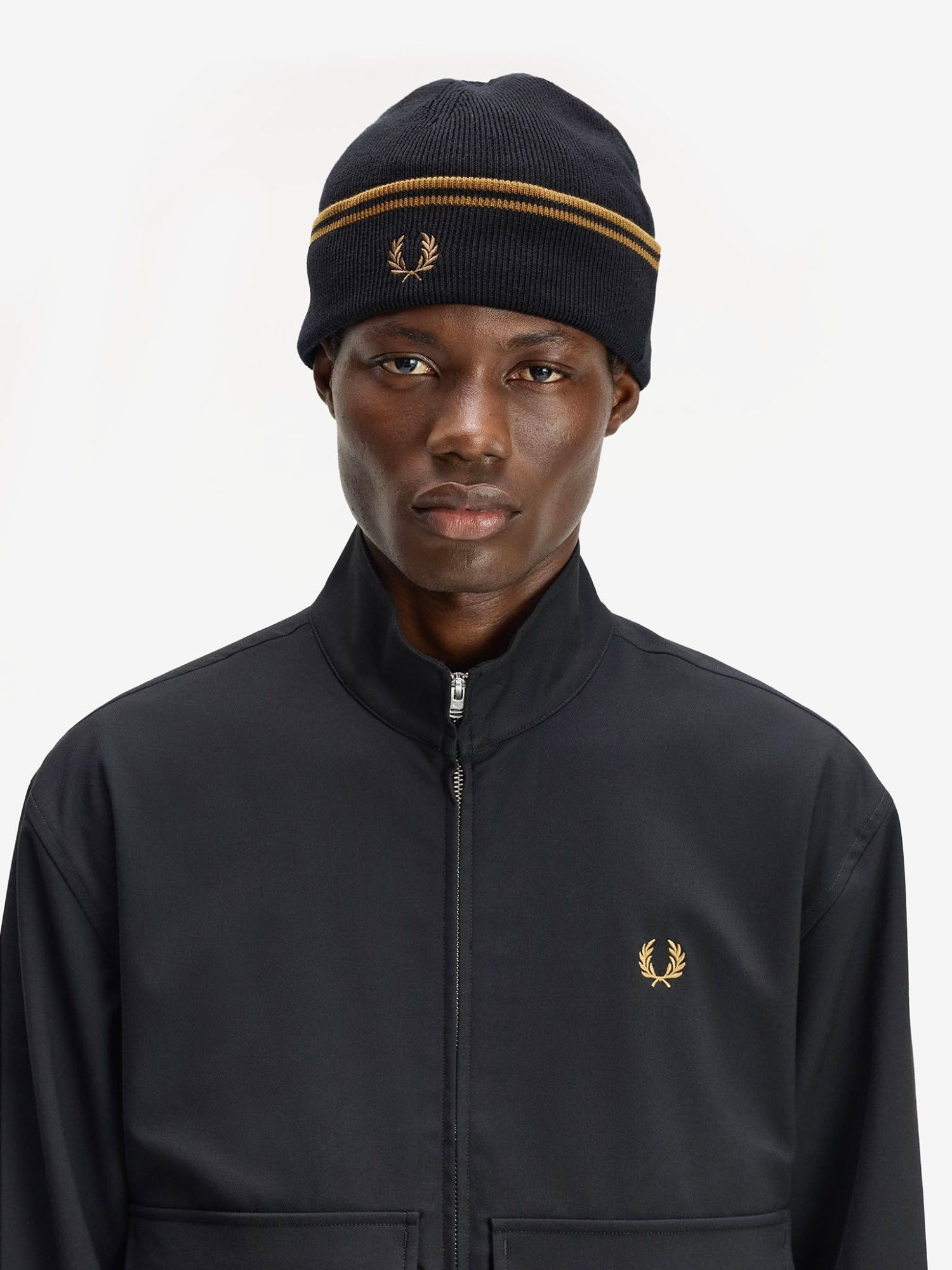 FRED PERRY — Шапка Twin Tipped Merino Wool Beanie