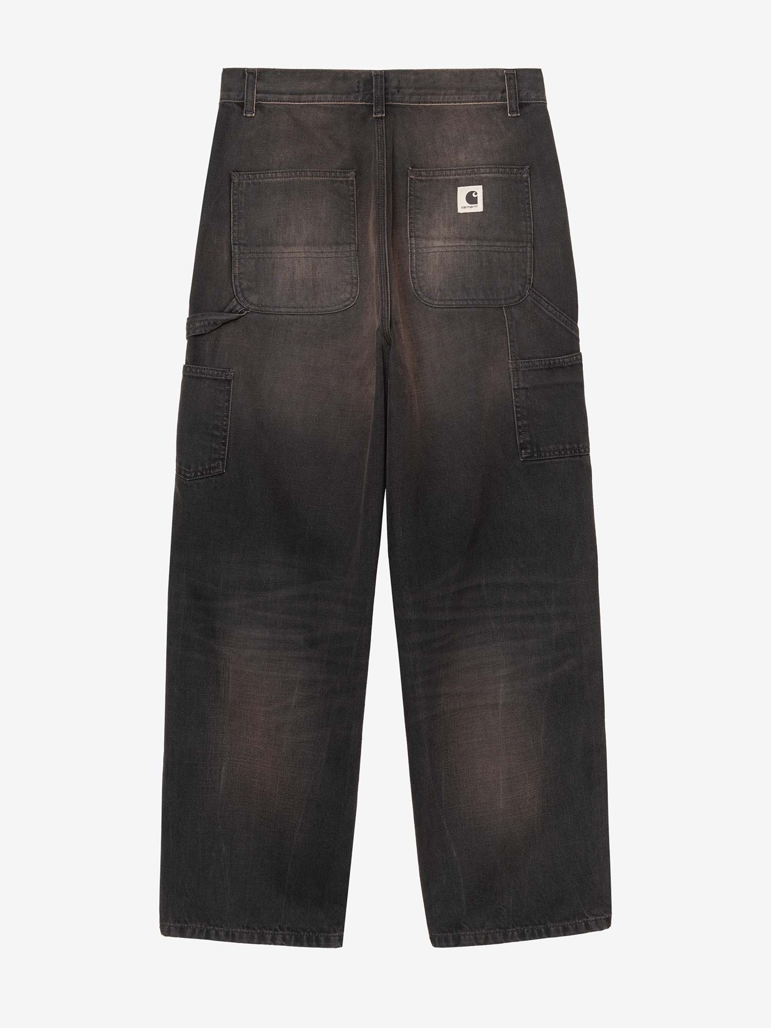 CARHARTT WIP — Джинсы W Brandon Single Knee Black (Tobacco Used Wash)