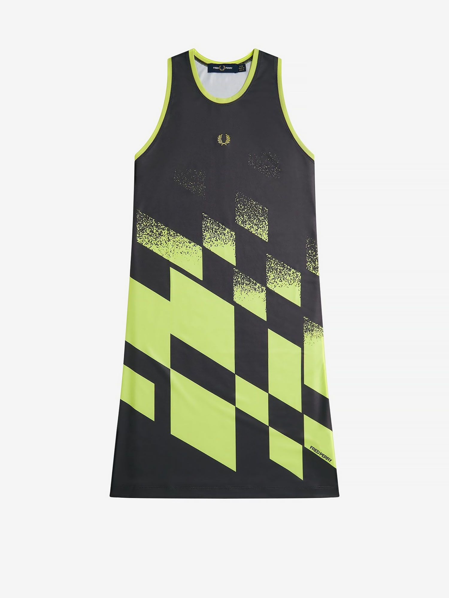 FRED PERRY — Платье Tennis Printed Dress Anchor Grey