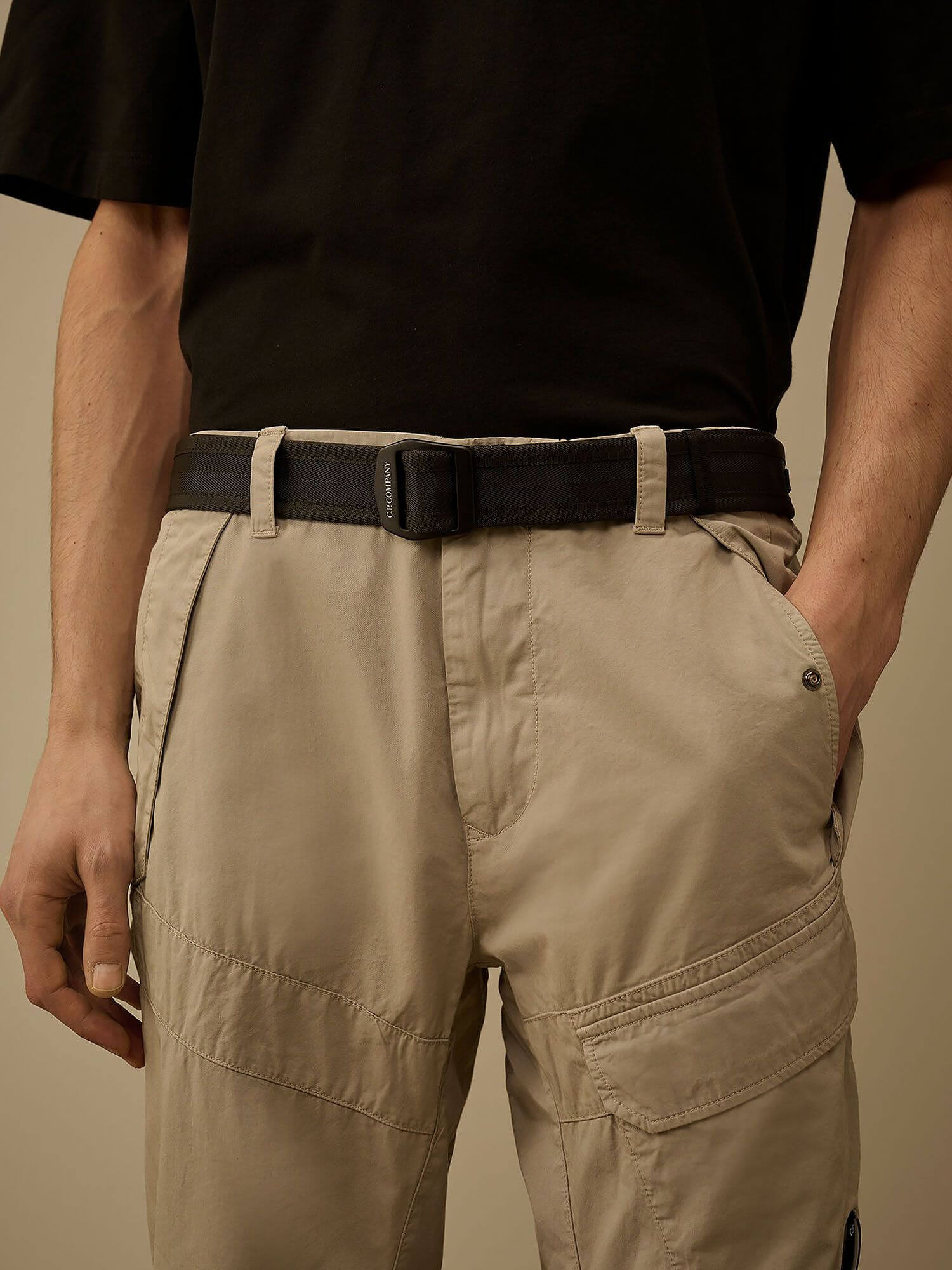 C.P. COMPANY — Ремень Herringbone Tape Belt Black