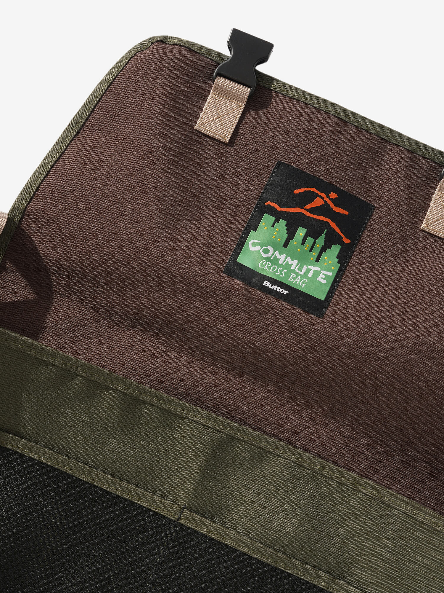 BUTTER GOODS — Сумка Commute Bag Olive/Khaki Ripstop