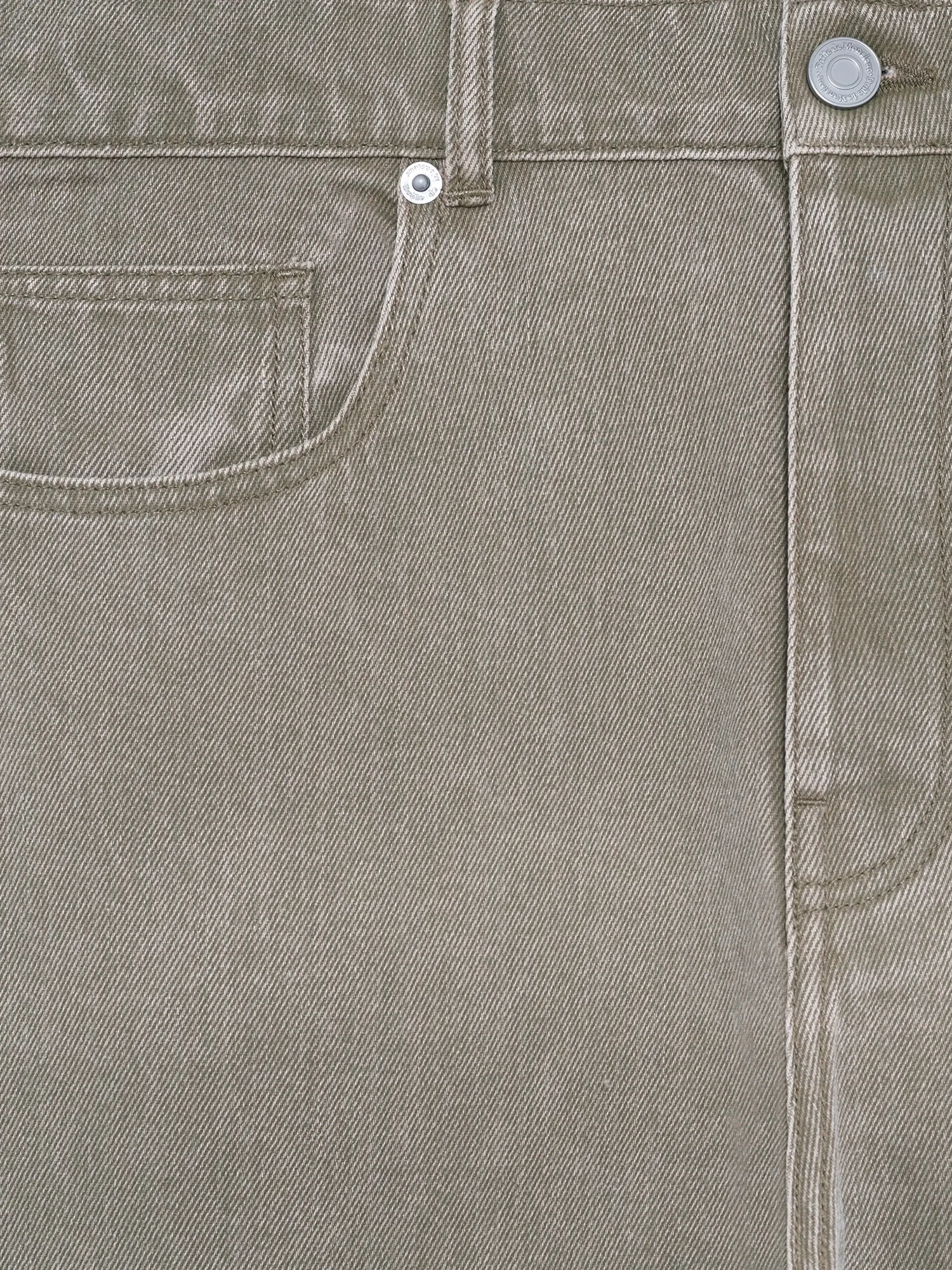 DRÔLE DE MONSIEUR — Джинсы Washed Straight Denim Khaki