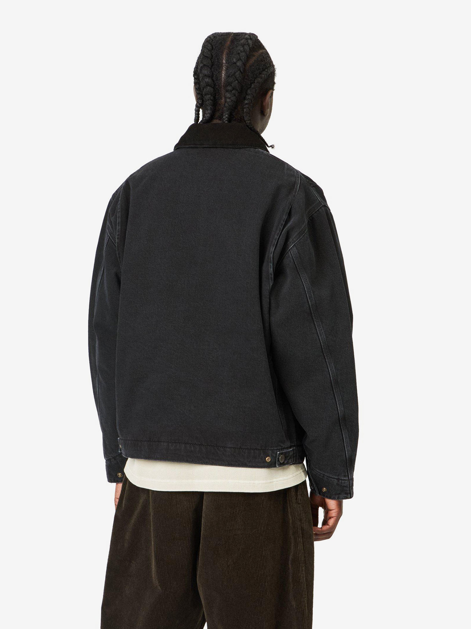 CARHARTT WIP — Куртка OG Detroit Black//Black (Stone Washed)