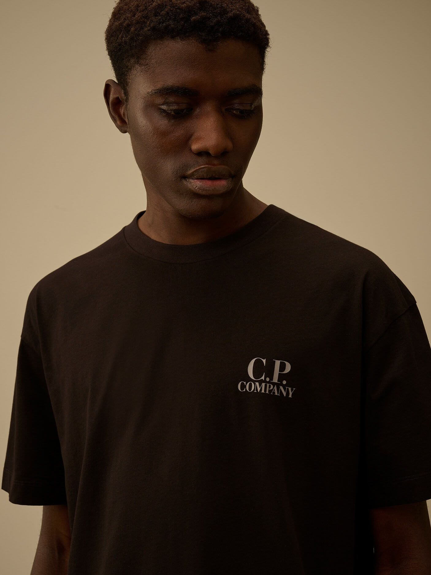 C.P. COMPANY — Футболка 30/1 Jersey SS Printed Graphics Black