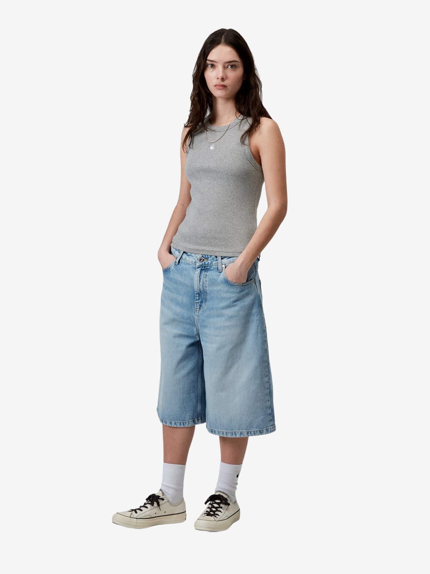 CARHARTT WIP — Майка W Philips Grey Heather