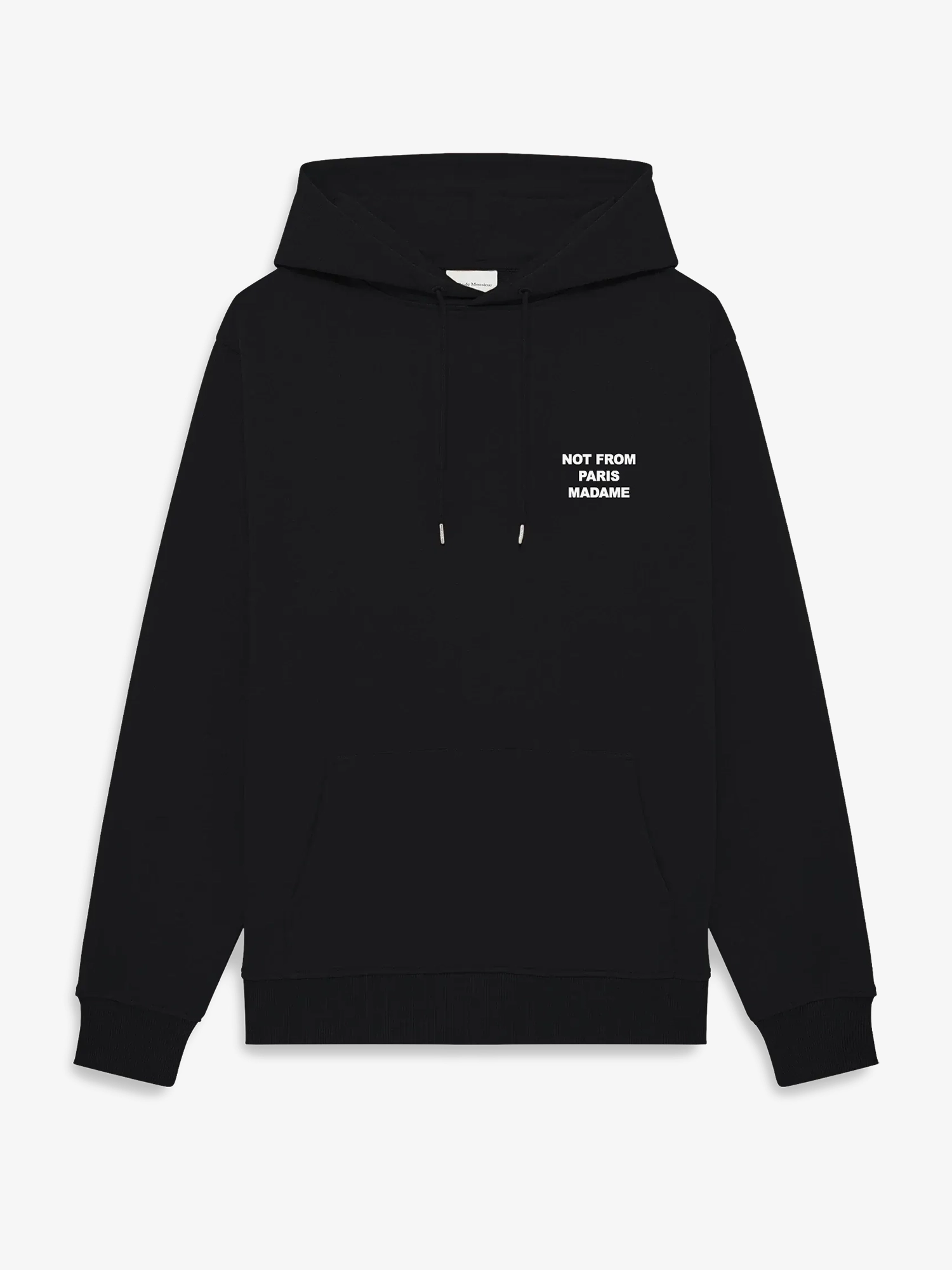 DRÔLE DE MONSIEUR — Худи Bold Slogan Hoodie Black