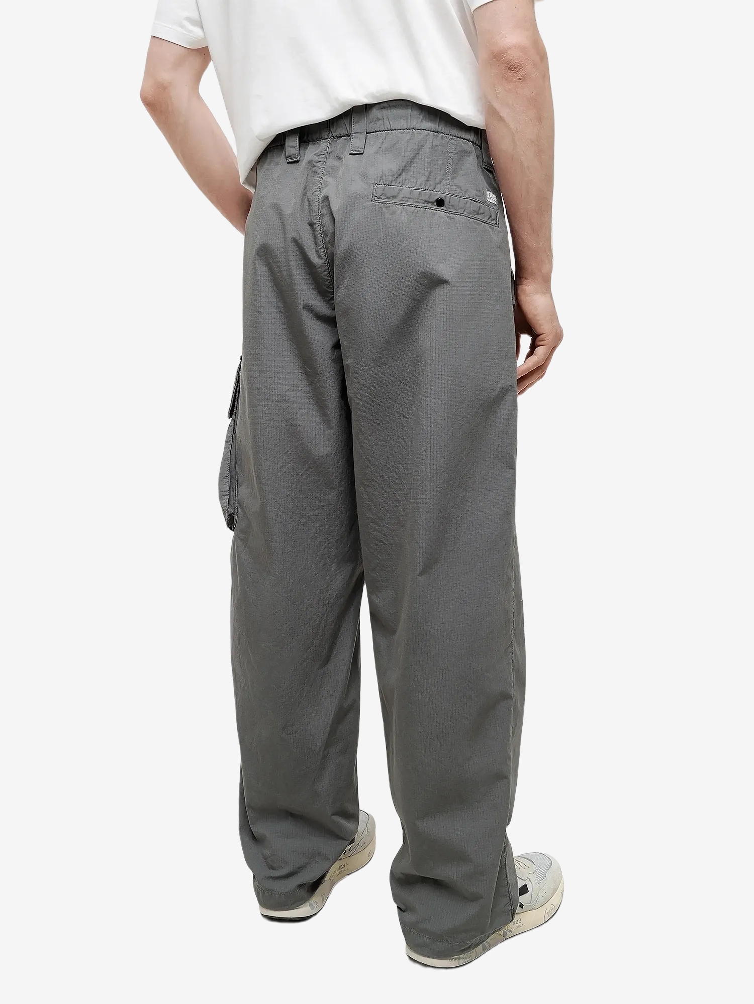 C.P. COMPANY — Штаны Cotton Rip-Stop Boxy Lens Cargo Pants Gunmetal