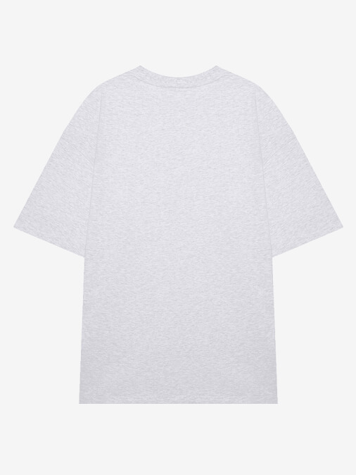 BRÛLER D’AMOUR — Футболка Logo de Base 02 Grey Melange