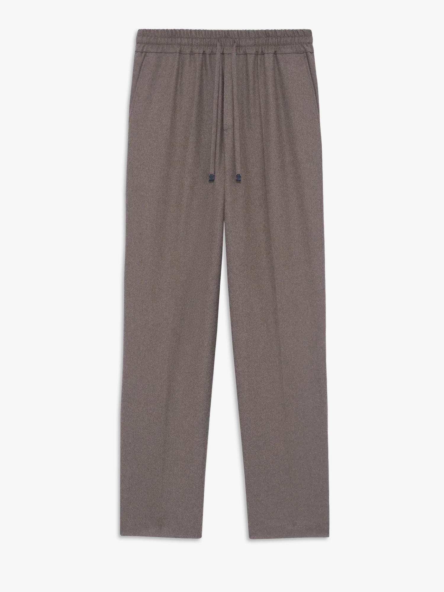 DRÔLE DE MONSIEUR — Брюки Elastic Waist Flannel Pant Light Brown