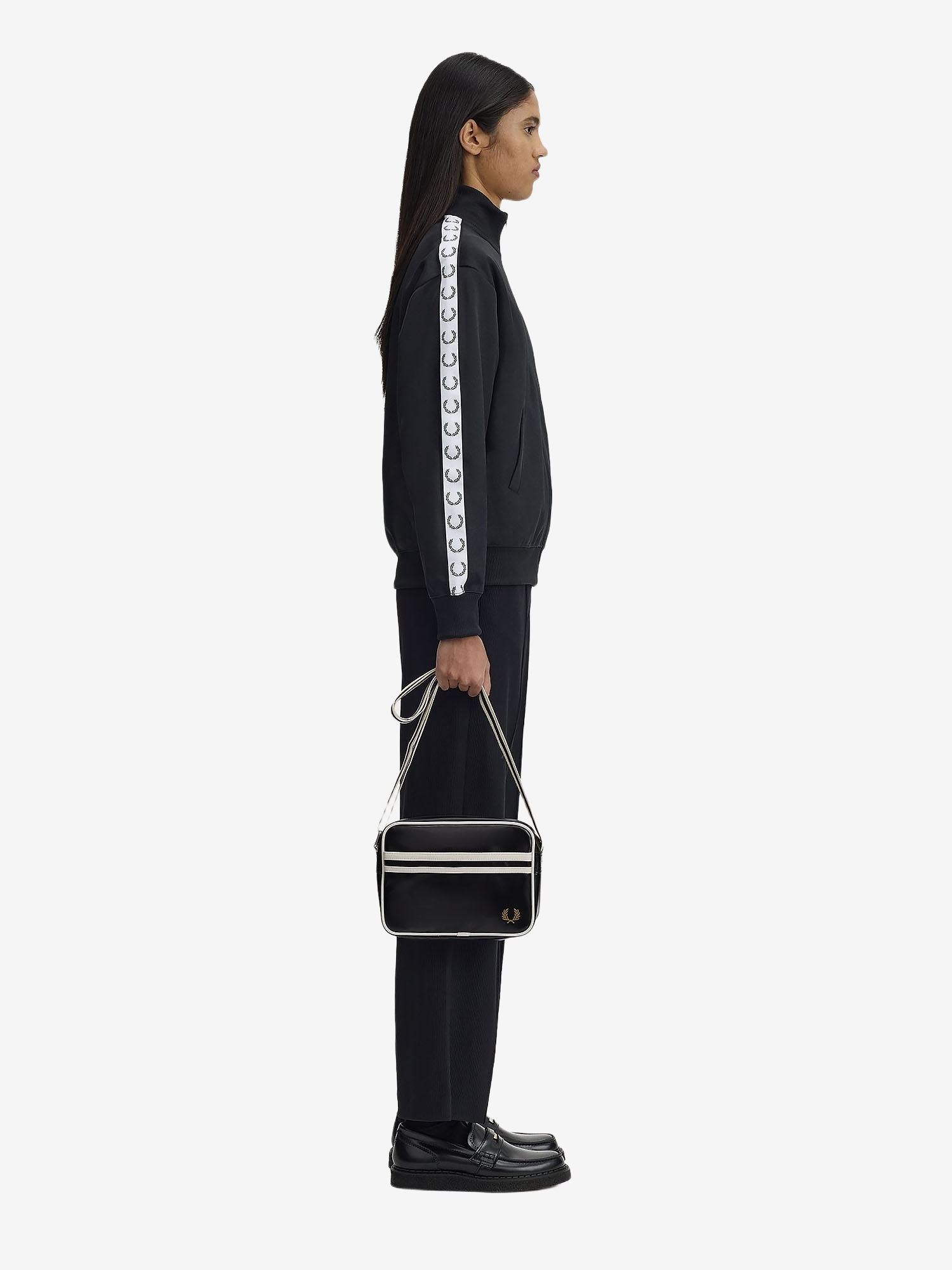 FRED PERRY — Сумка Classic Mini Shoulder Bag Black/Ecru