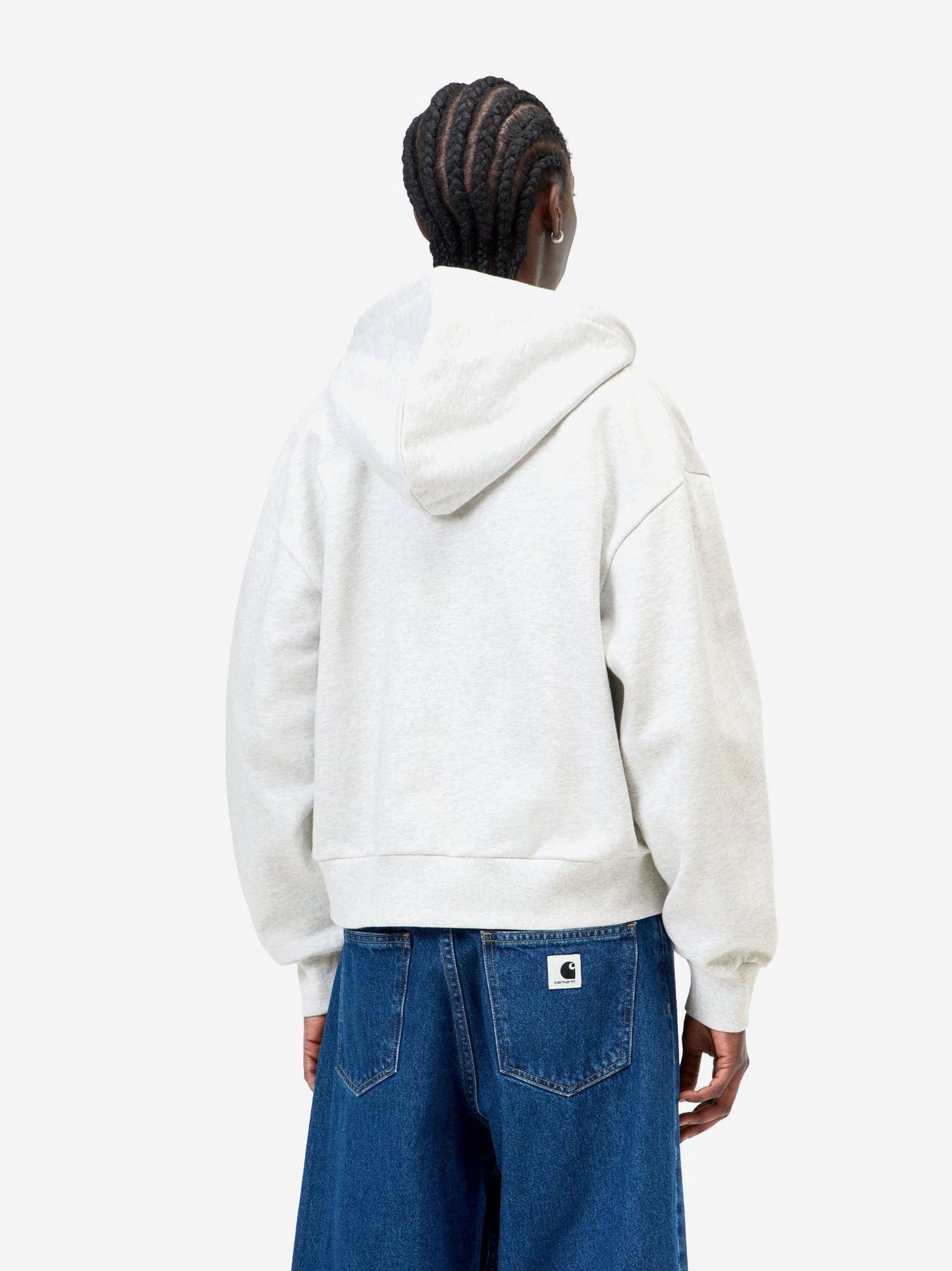 CARHARTT WIP — Худи W Hooded Casey Zip Ash Heather/Silver