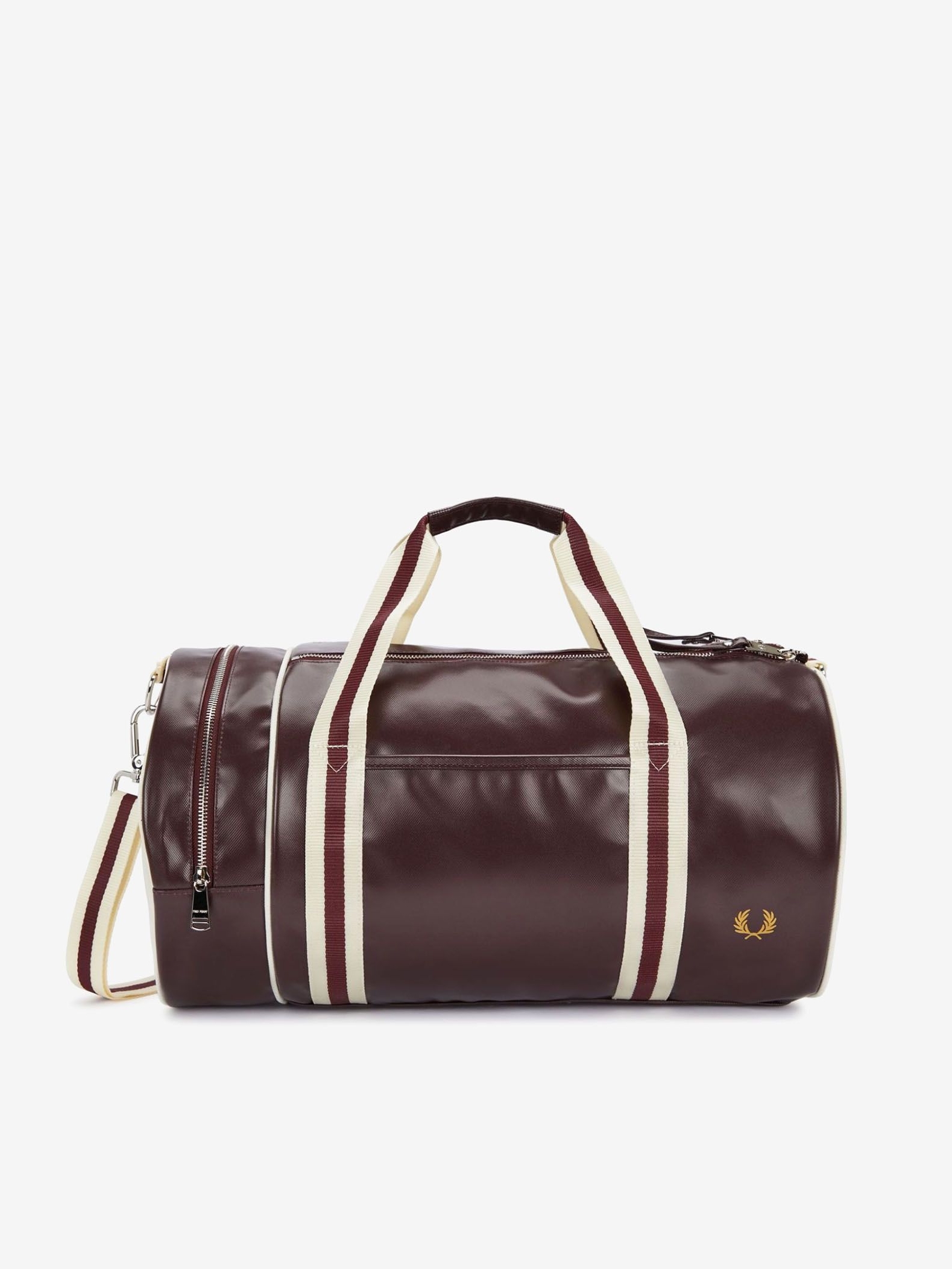FRED PERRY — Сумка Classic Barrel Bag Oxblood/Ecru
