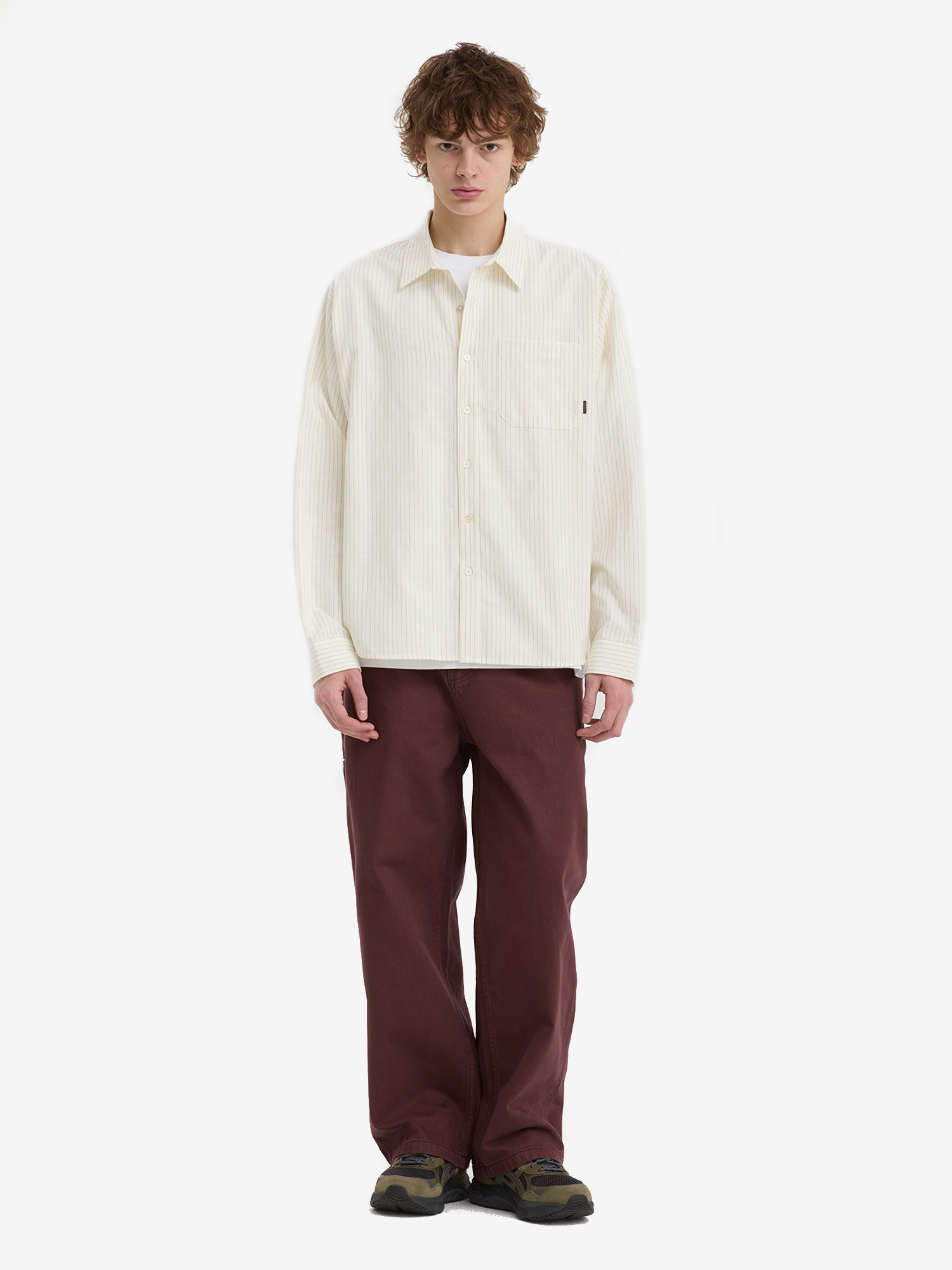 ОКТЯБРЬ — Рубашка AW'26 Stripe Oxford LS White Stripe