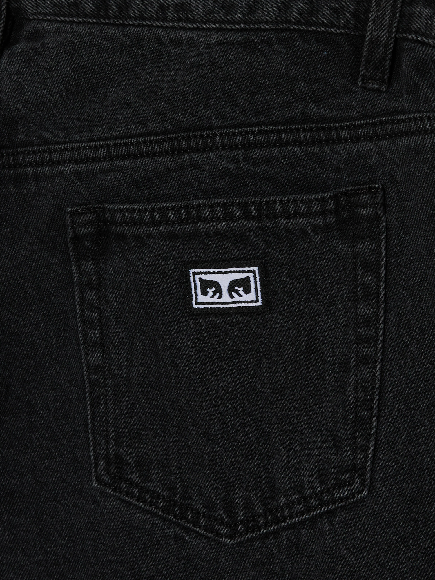 OBEY — Джинсы Boxcar Straight Leg Denim Faded Black