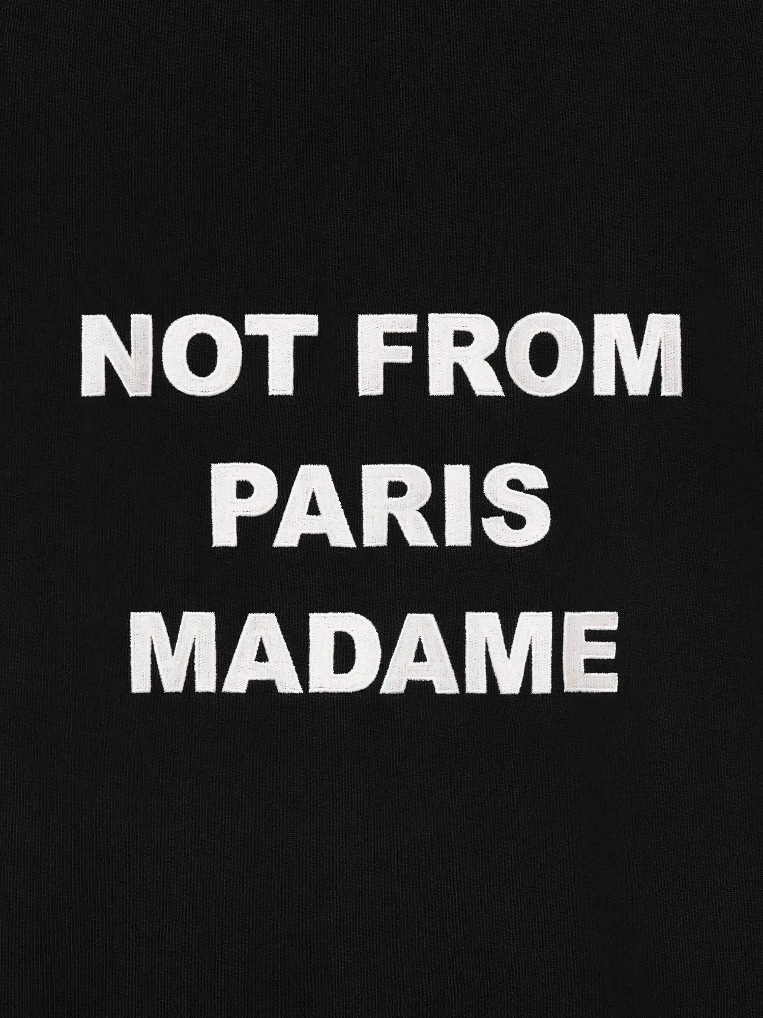 DRÔLE DE MONSIEUR — Худи Bold Slogan Hoodie Black