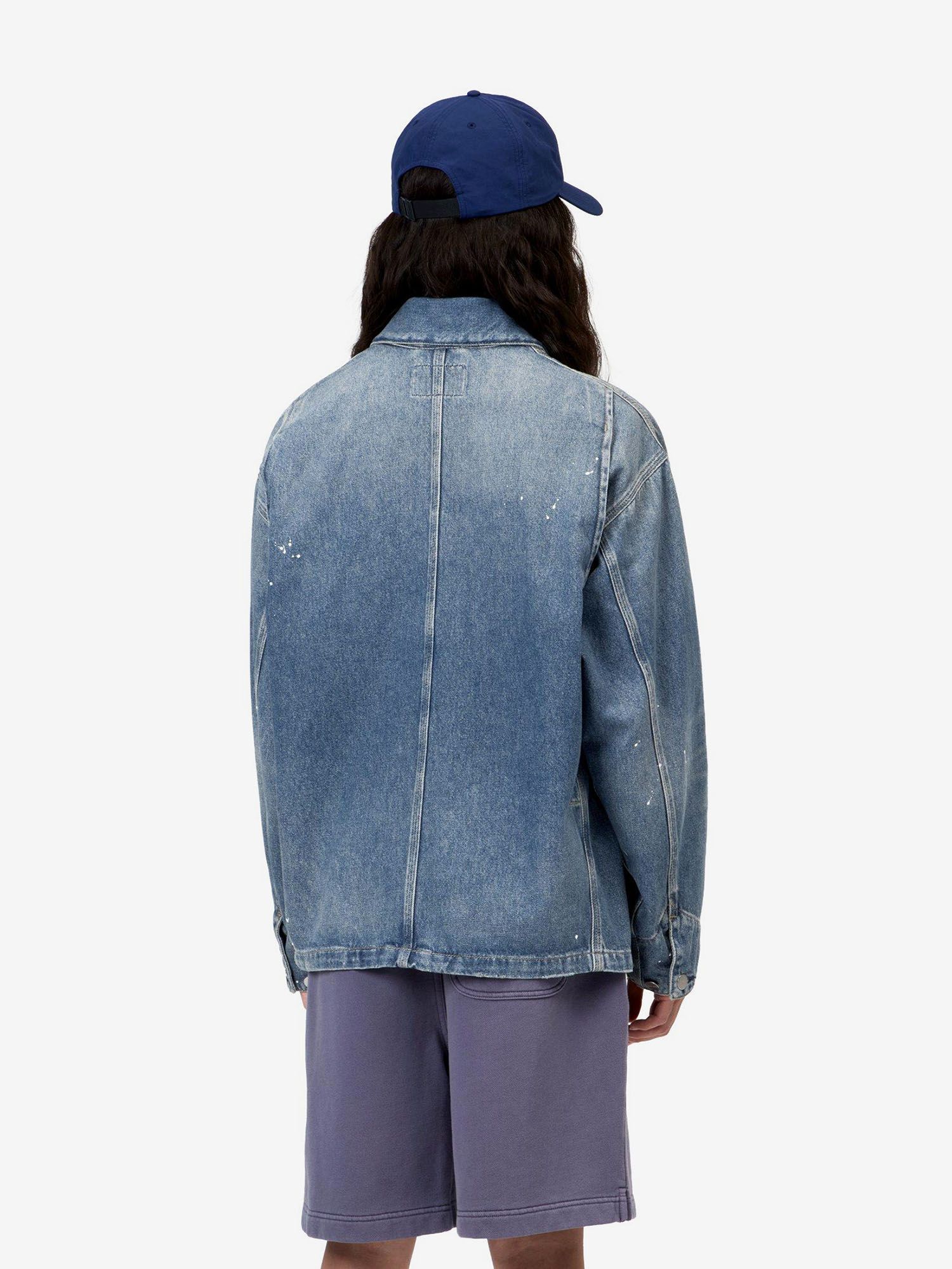 CARHARTT WIP — Куртка W' OG Michigan Coat Blue (Destroy Wash, Splatter)