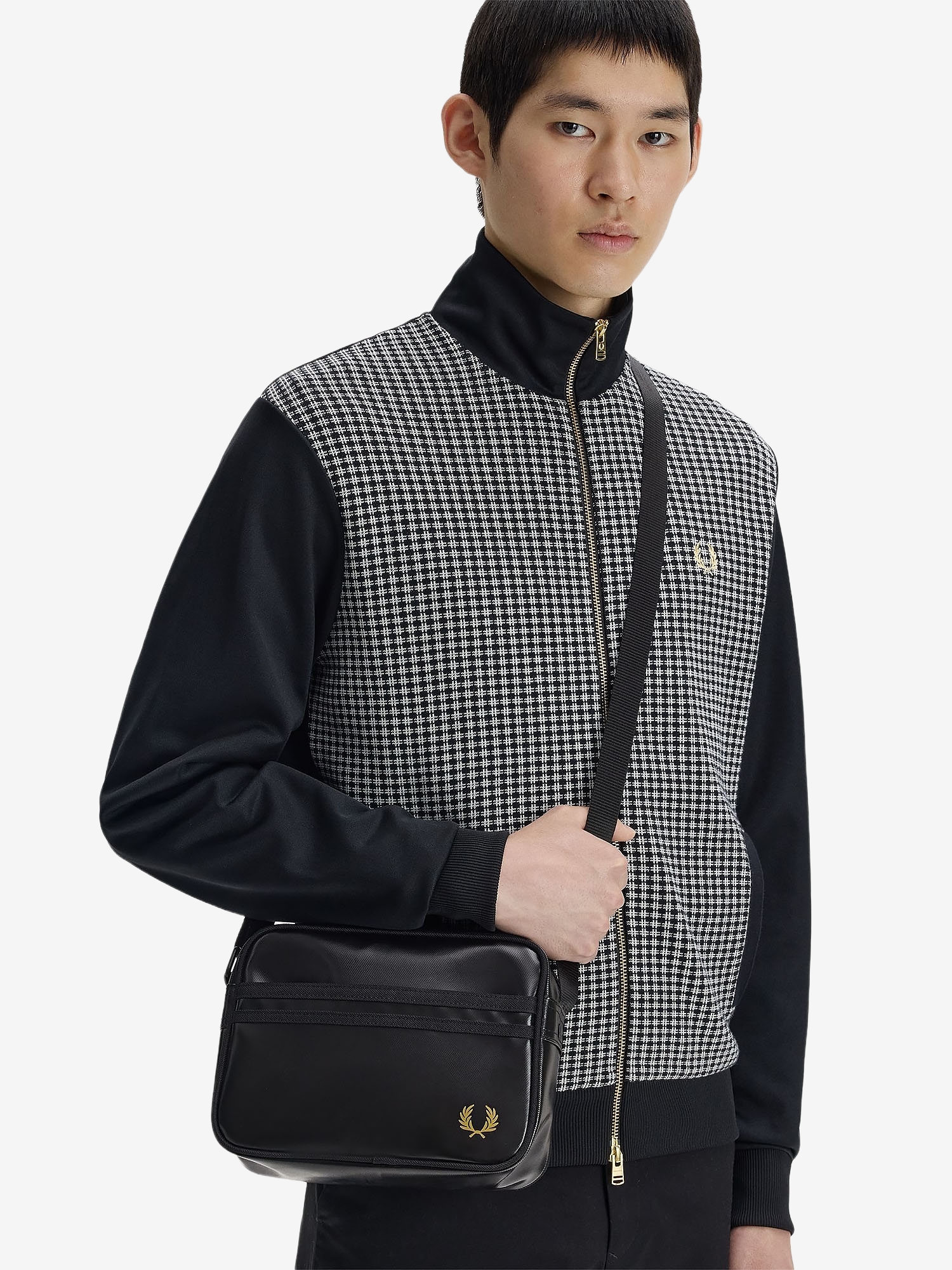 FRED PERRY — Сумка Tonal Classic Mini Shoulder Bag Black/Gold