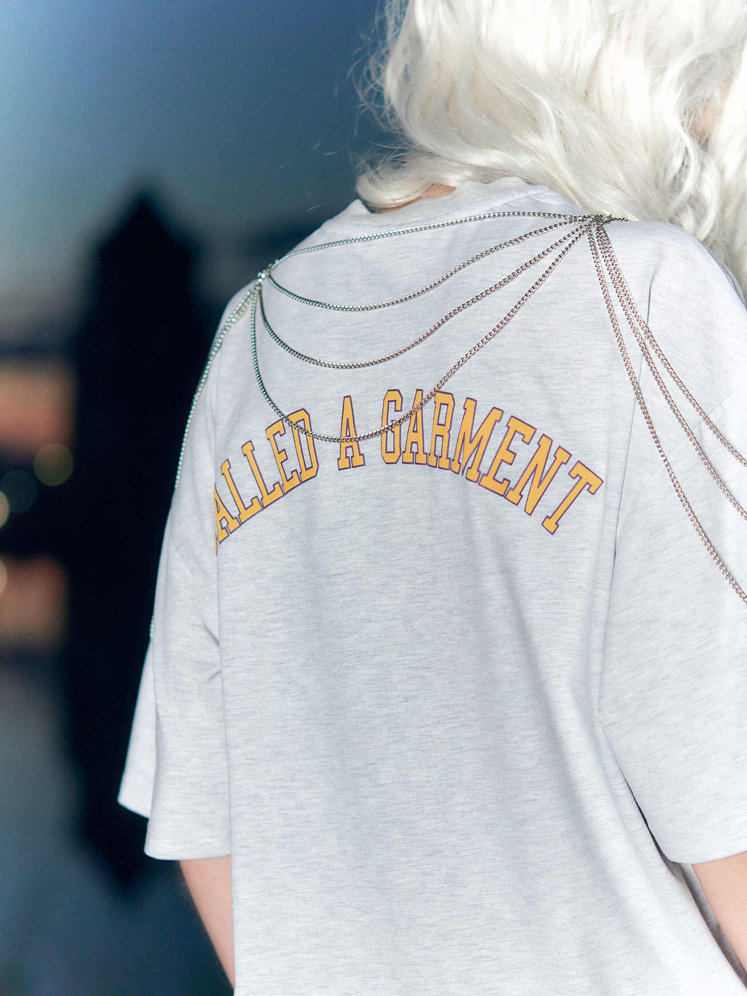 CALLED A GARMENT — Футболка Iris College Серый Меланж