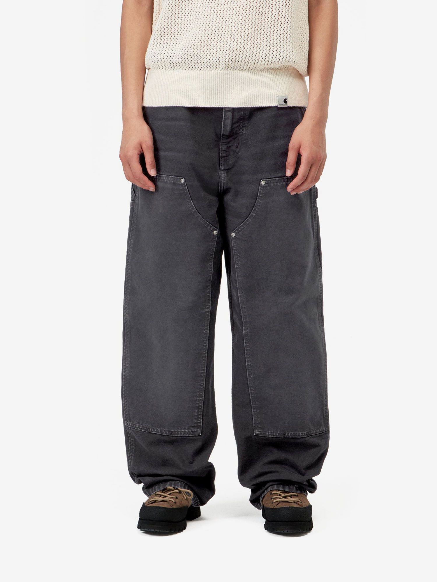 CARHARTT WIP — Джинсы W Brandon Double Knee Black (Destroy Wash)