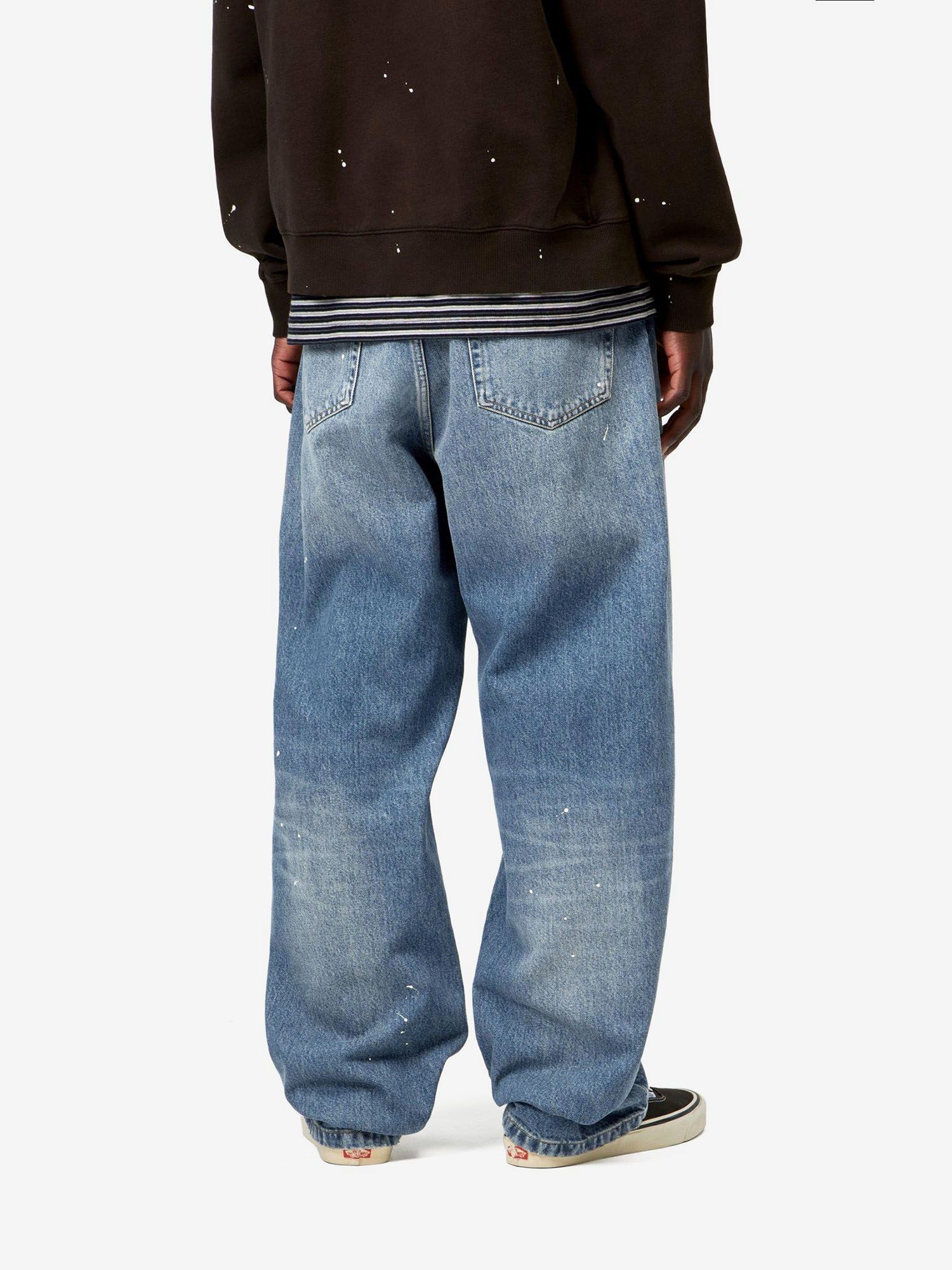 CARHARTT WIP — Джинсы Landon Blue (Destroy Wash, Splatter)